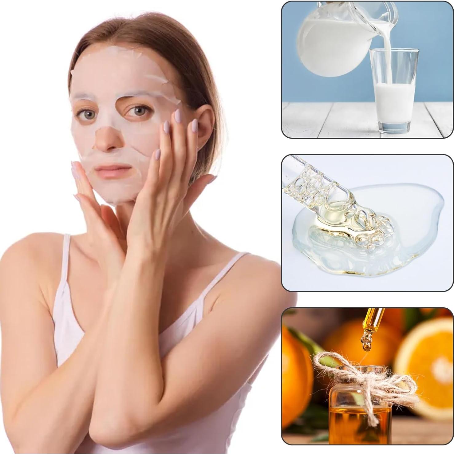 Máscaras Faciales Comprimidas Jucoan 400 Piezas DIY 20.3 cm