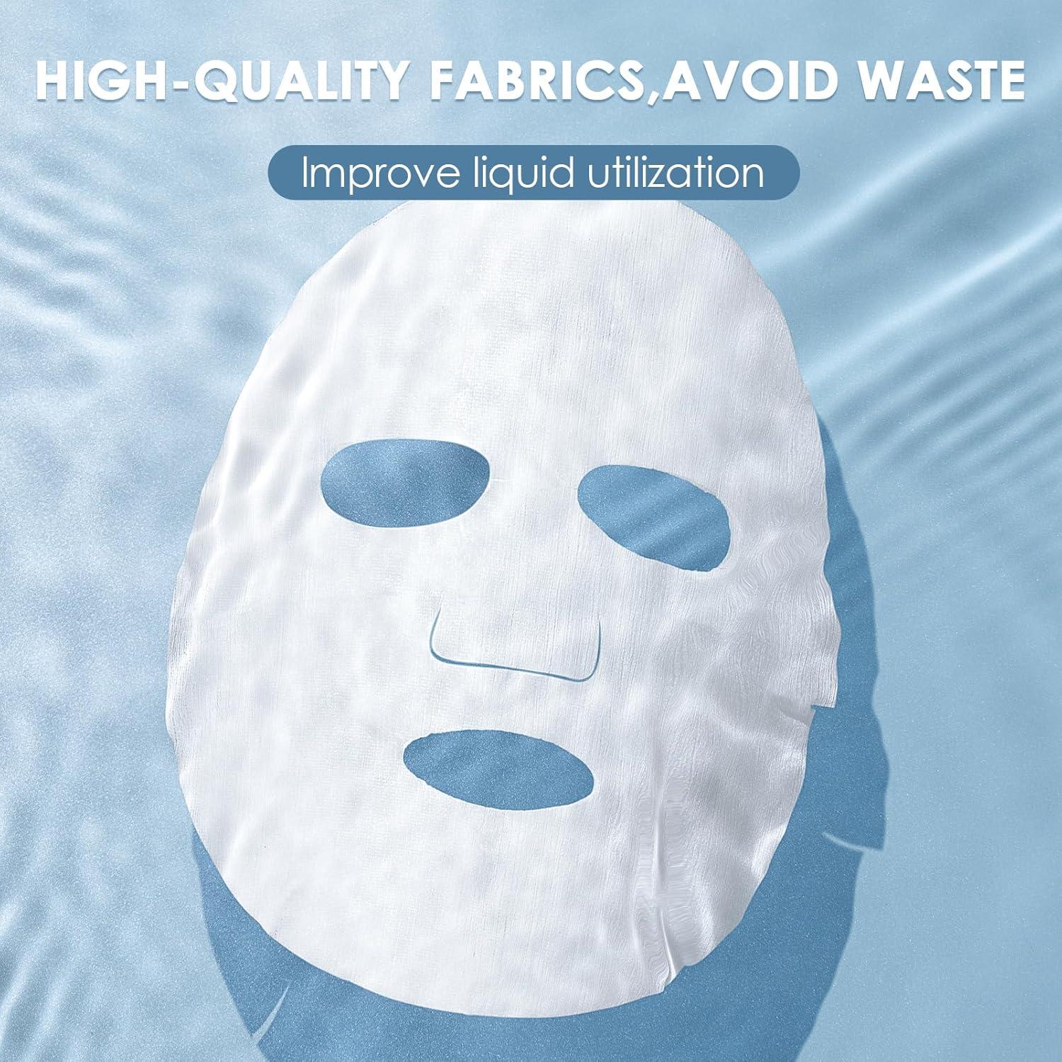 Paquete de 100 Hojas de Máscara Facial Comprimida Adorila