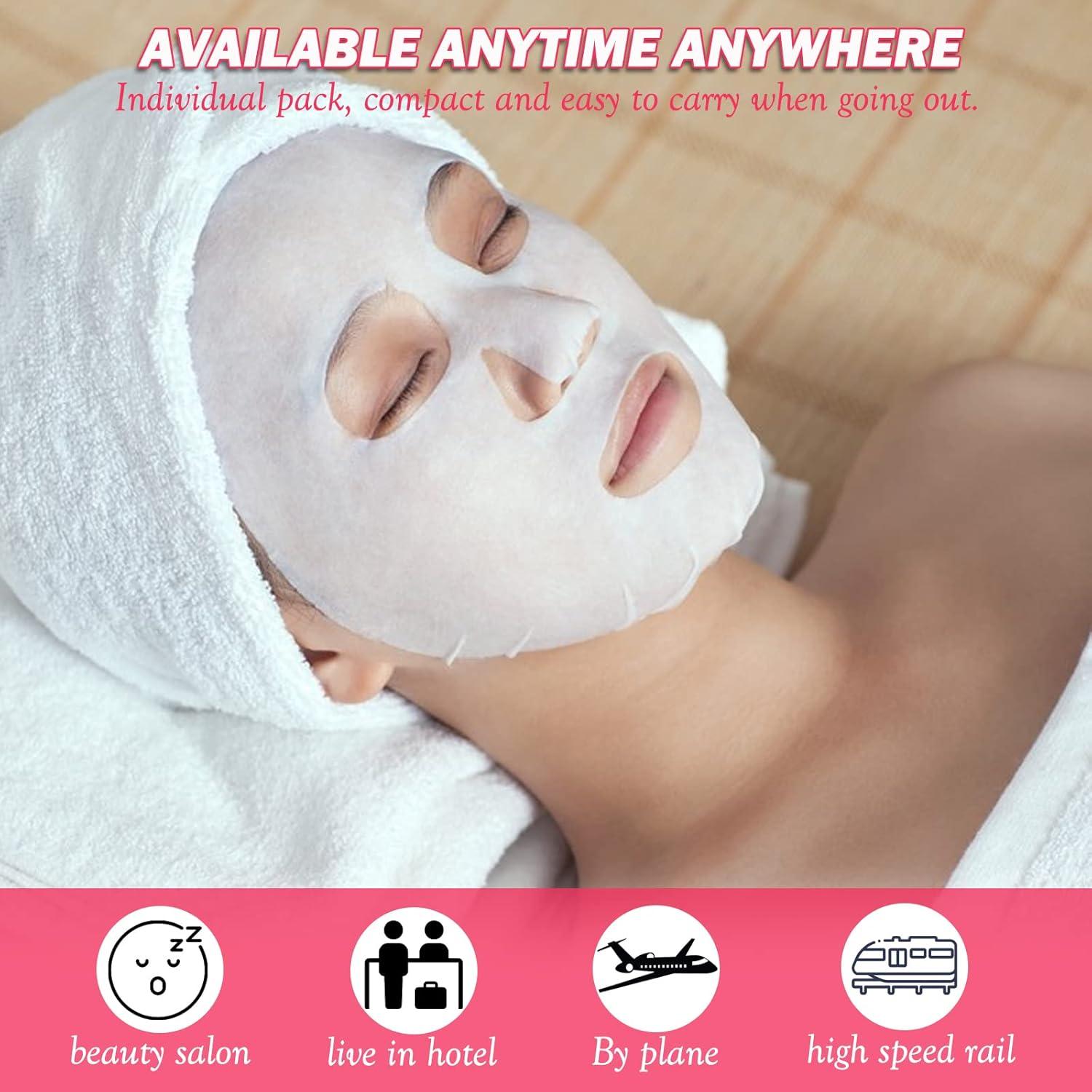 100 Piezas Máscaras Faciales Comprimidas N/C Cuidado de la Piel