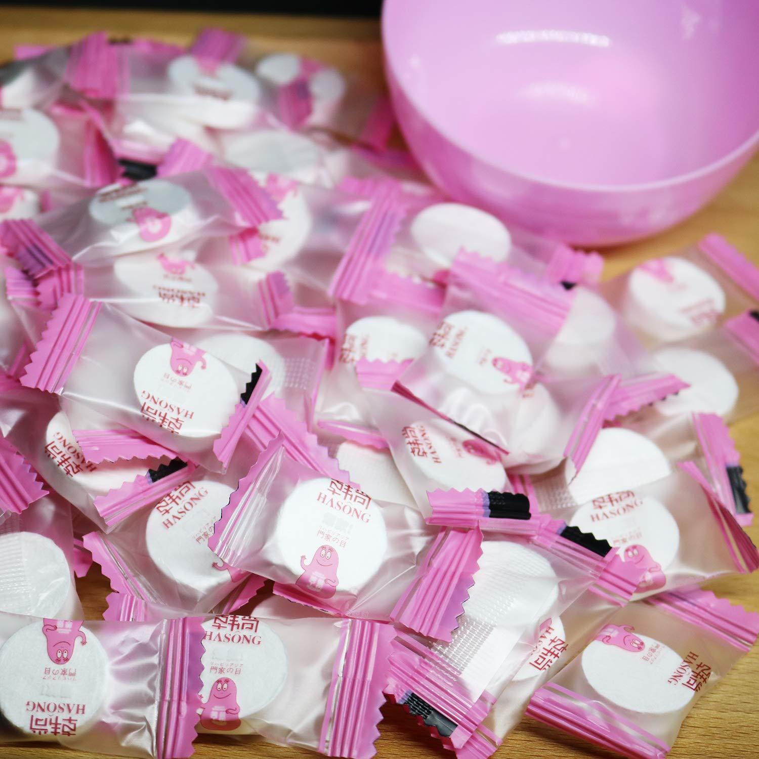 100 Máscaras Faciales Comprimidas Jeanssar + Tazón Gratis