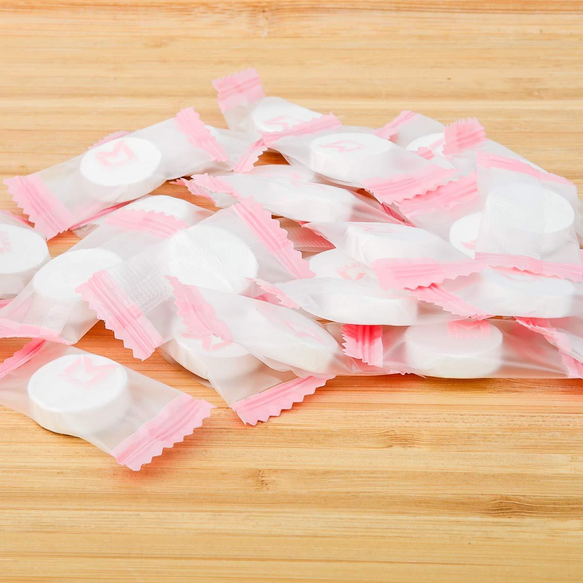 100 Piezas Máscara Facial Comprimida Algodón Natural + Tazón