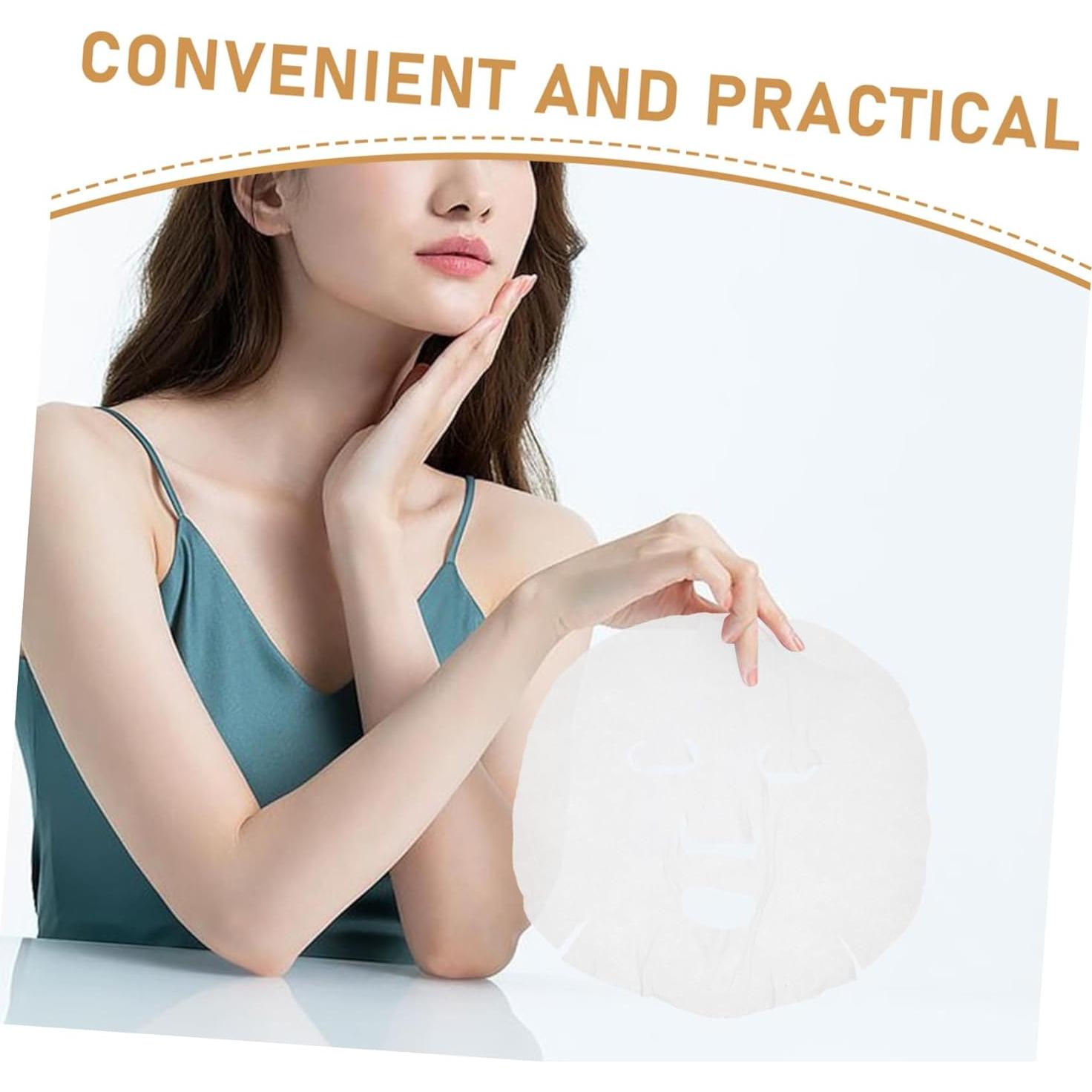 Mascarillas Faciales Comprimidas FRCOLOR 100pcs Algodón DIY