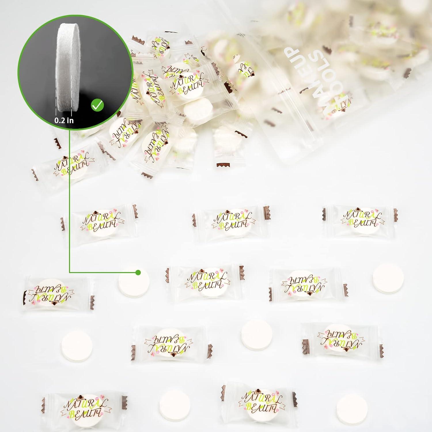 100PCS Hoja de Máscara Facial de Algodón Comprimido SADYFON