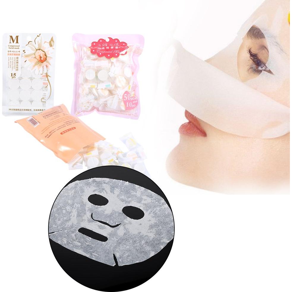 HURRISE Papel Facial Comprimido 15/30/60 Pcs para Cuidado Facial