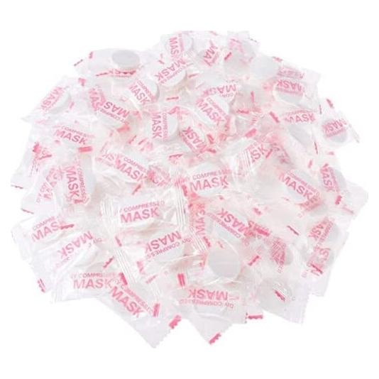 100 Máscaras Faciales Comprimidas ZEESOON de Algodón DIY