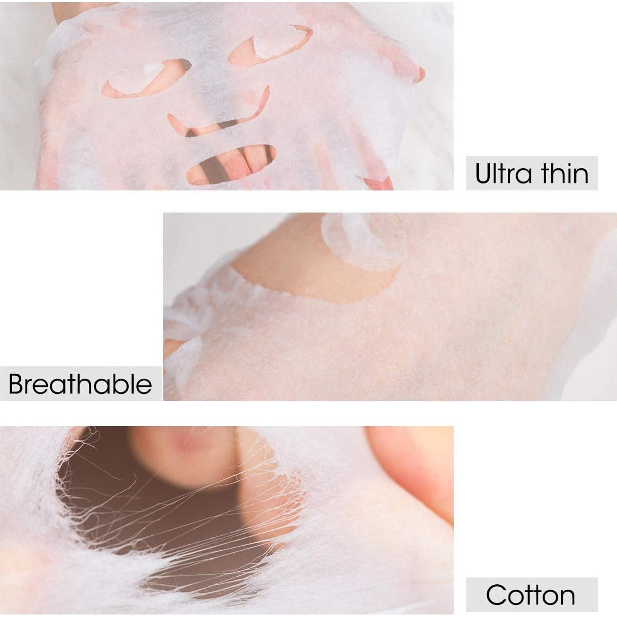 100 Máscaras Faciales Comprimidas ZEESOON de Algodón DIY