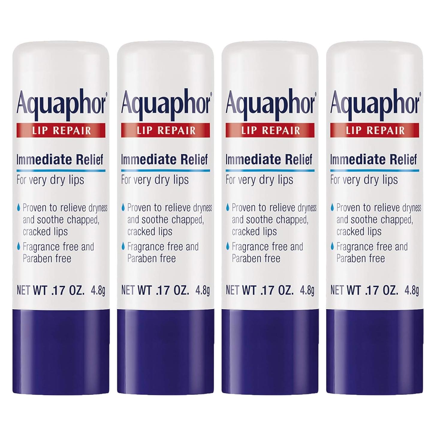 Bálsamo Labial Aquaphor Hidratante Sin Fragancia 4.8g x 4