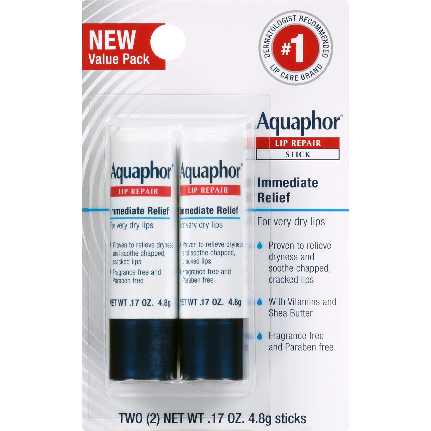 Conjunto Balsamo Labial Aquaphor SPF 30 4.8g x 4 Unidades
