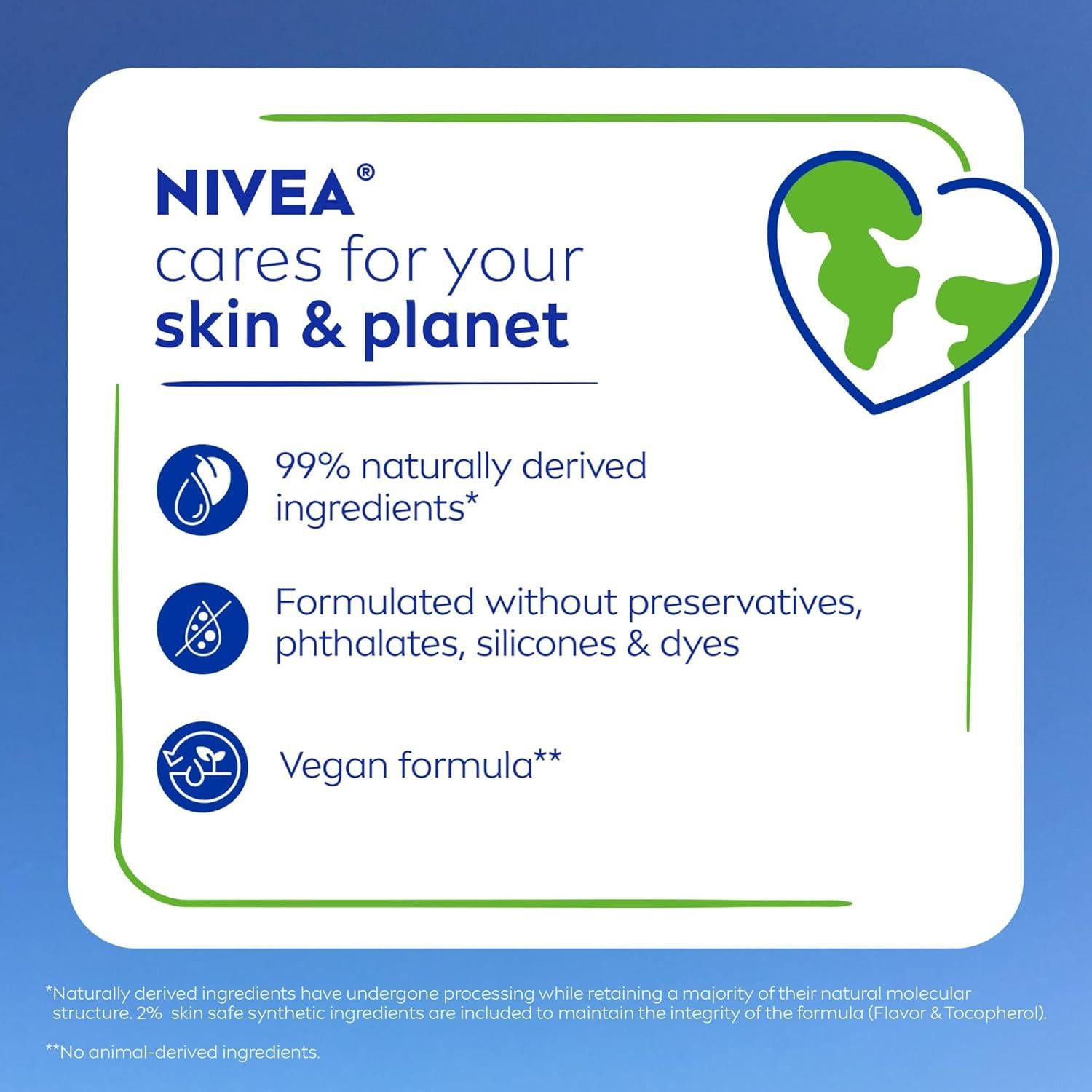 Bálsamo Labial NIVEA Dewy con Ácido Hialurónico - 4 Piezas