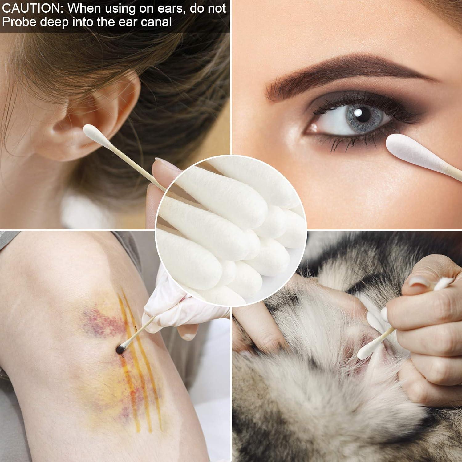 Bastones de Algodón de Bambú FOVURTE 400 Unidades Orgánicos