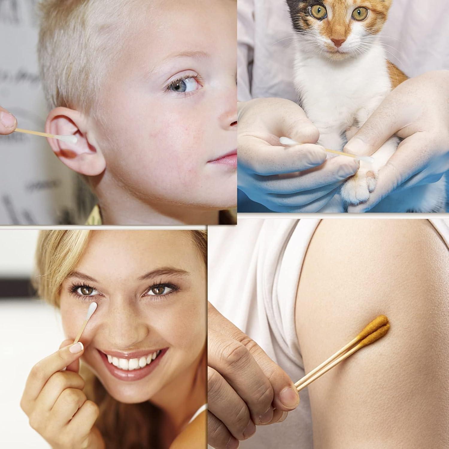 Bastones de Algodón de Bambú FOVURTE 400 Unidades Orgánicos