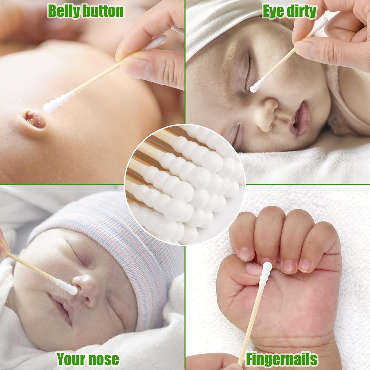 Hisopos de Algodón de Bambú FOVURTE 400 Piezas Orgánicos