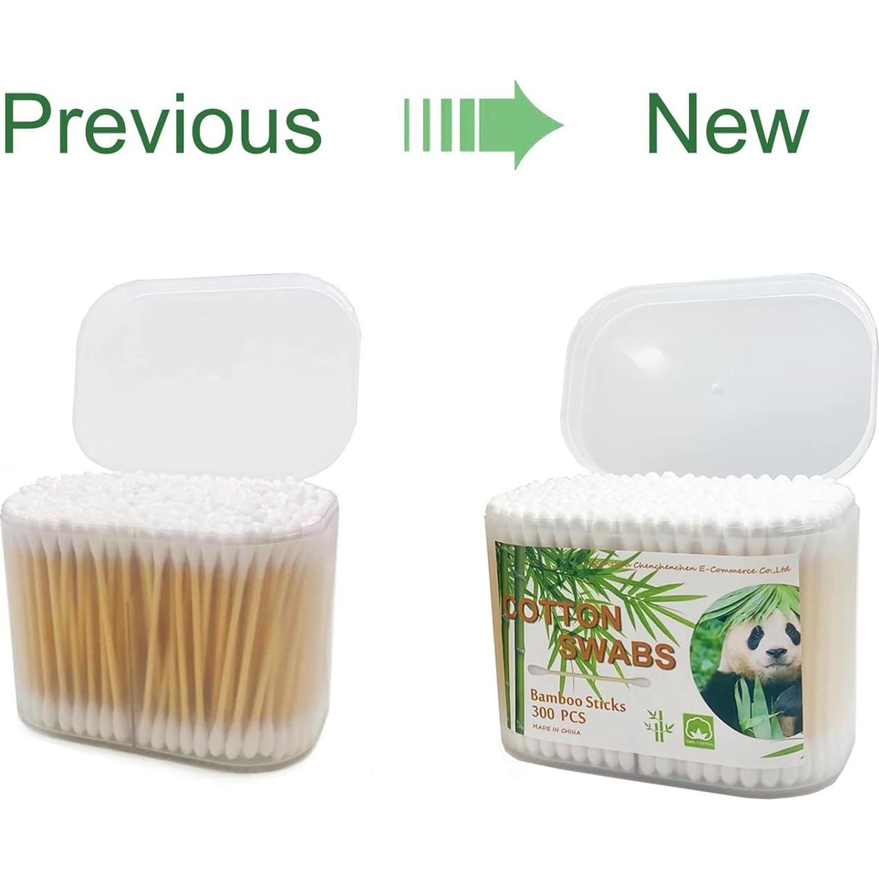 Bastones de Algodón Biodegradables 900pcs Bambú El Futuro es Bambú