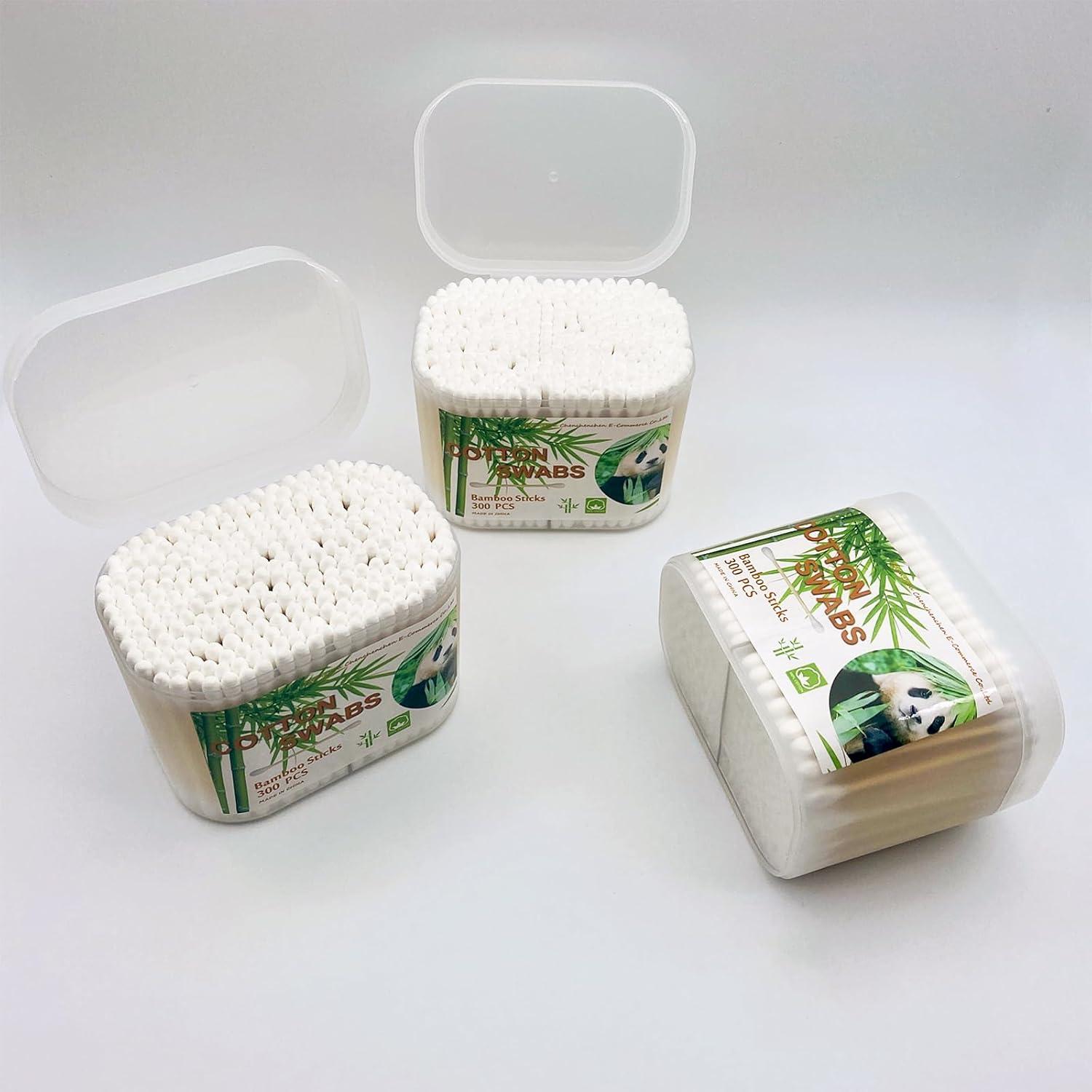 Bastones de Algodón Biodegradables 900pcs Bambú El Futuro es Bambú