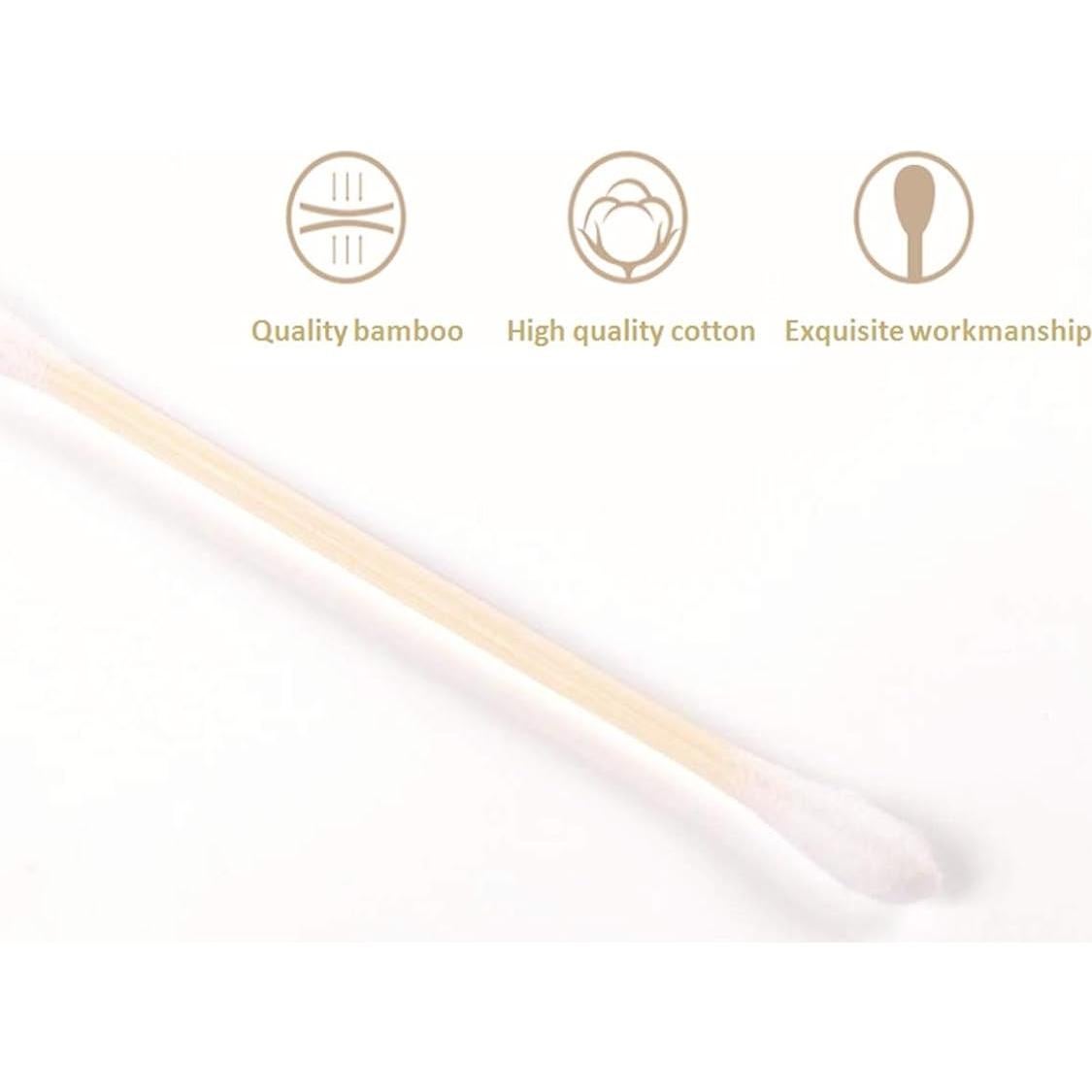 Bastones de Algodón Biodegradables 900pcs Bambú El Futuro es Bambú