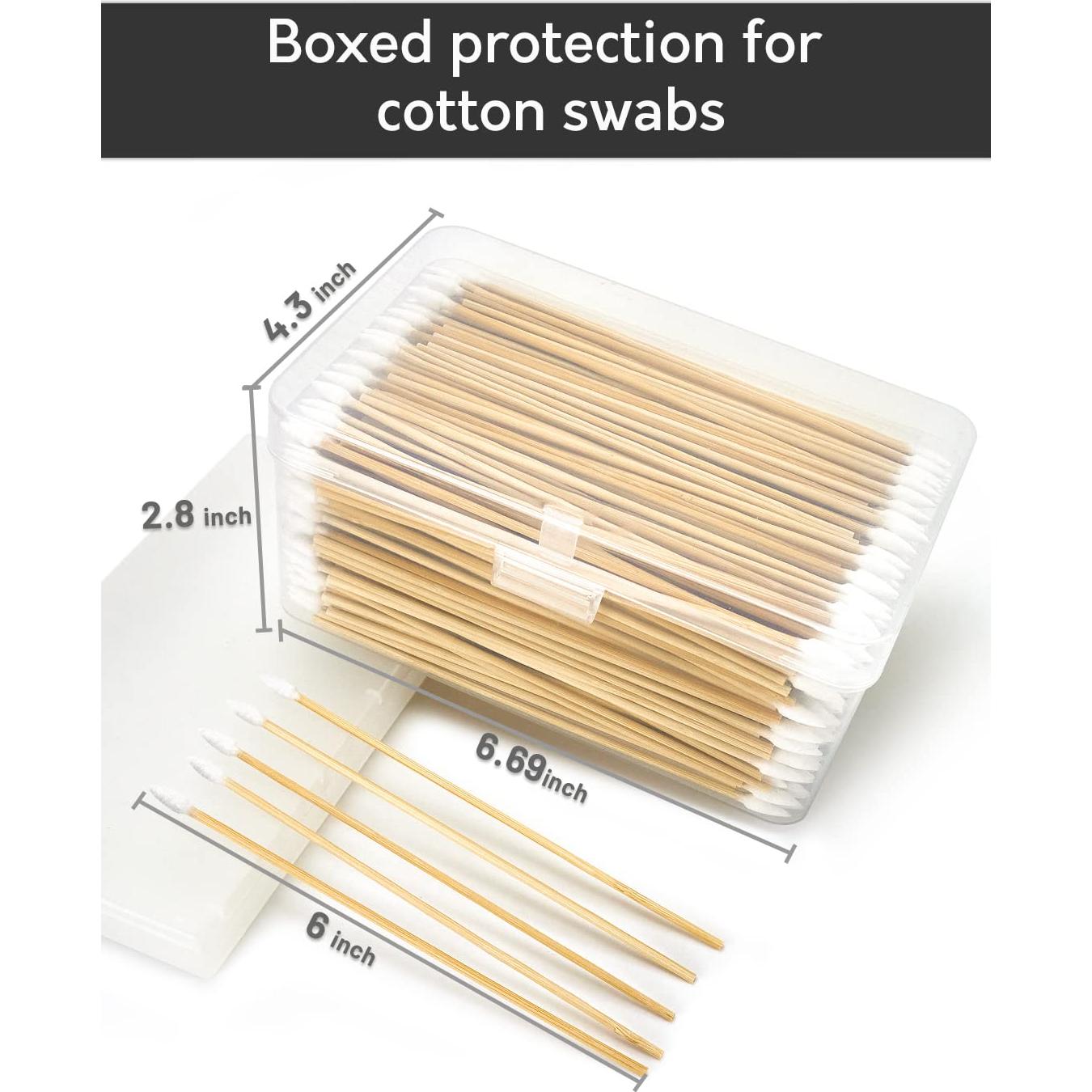 500 Bastones de Limpieza de Algodón 15.24 cm Point-Ring