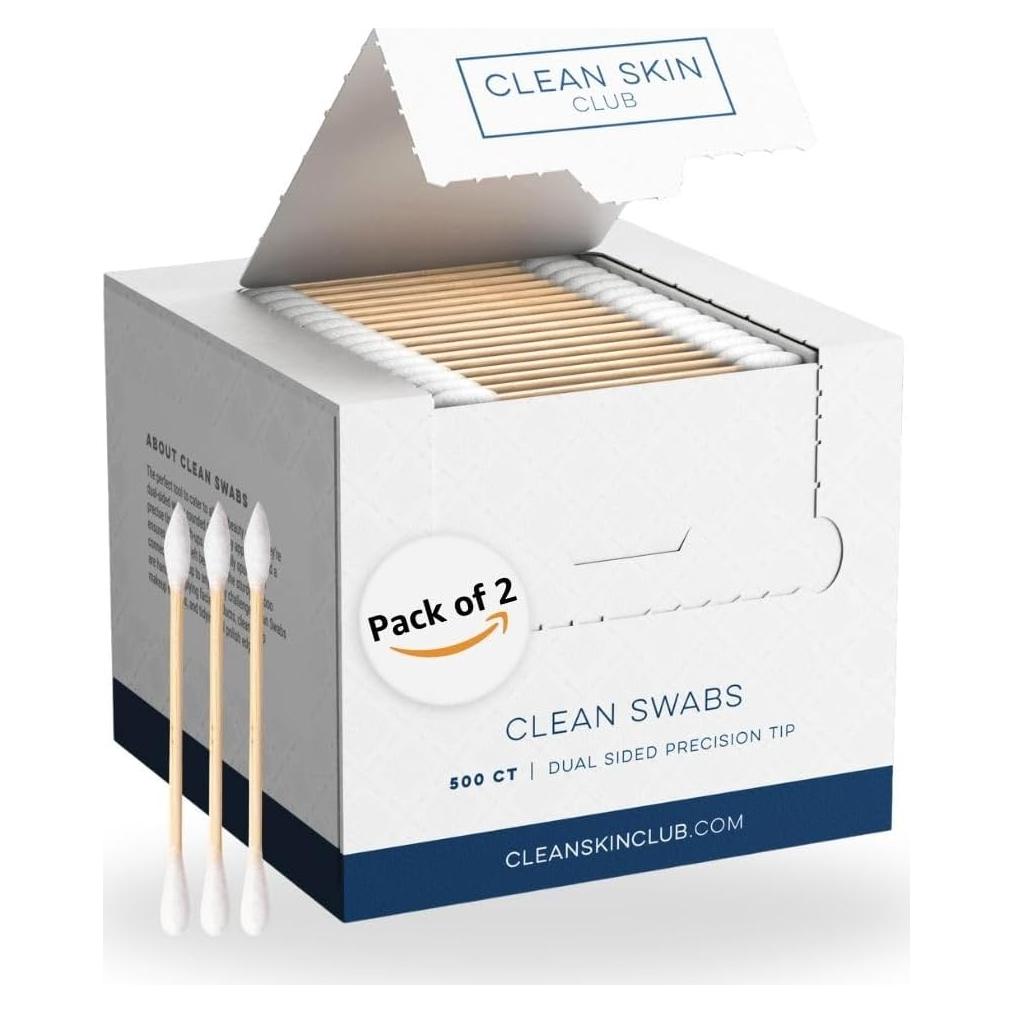 Bastones Limpiadores Clean Skin Club 1000 Unidades Biodegradables