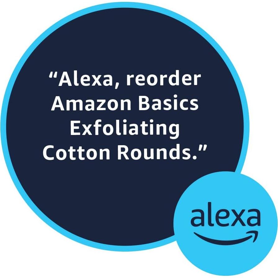 Rondas de Algodón Exfoliantes Amazon Basics 100 Unidades