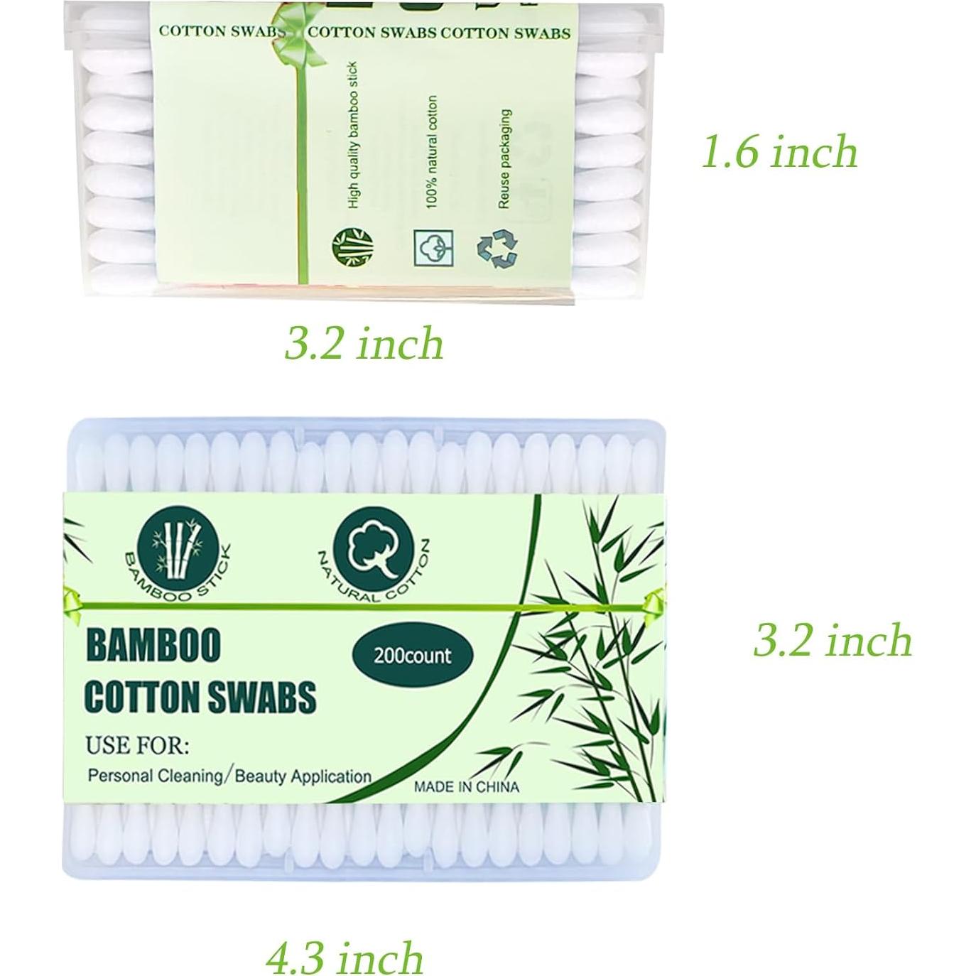 Bastoncillos de Algodón de Bambú SUIZWMOU 1000 Piezas