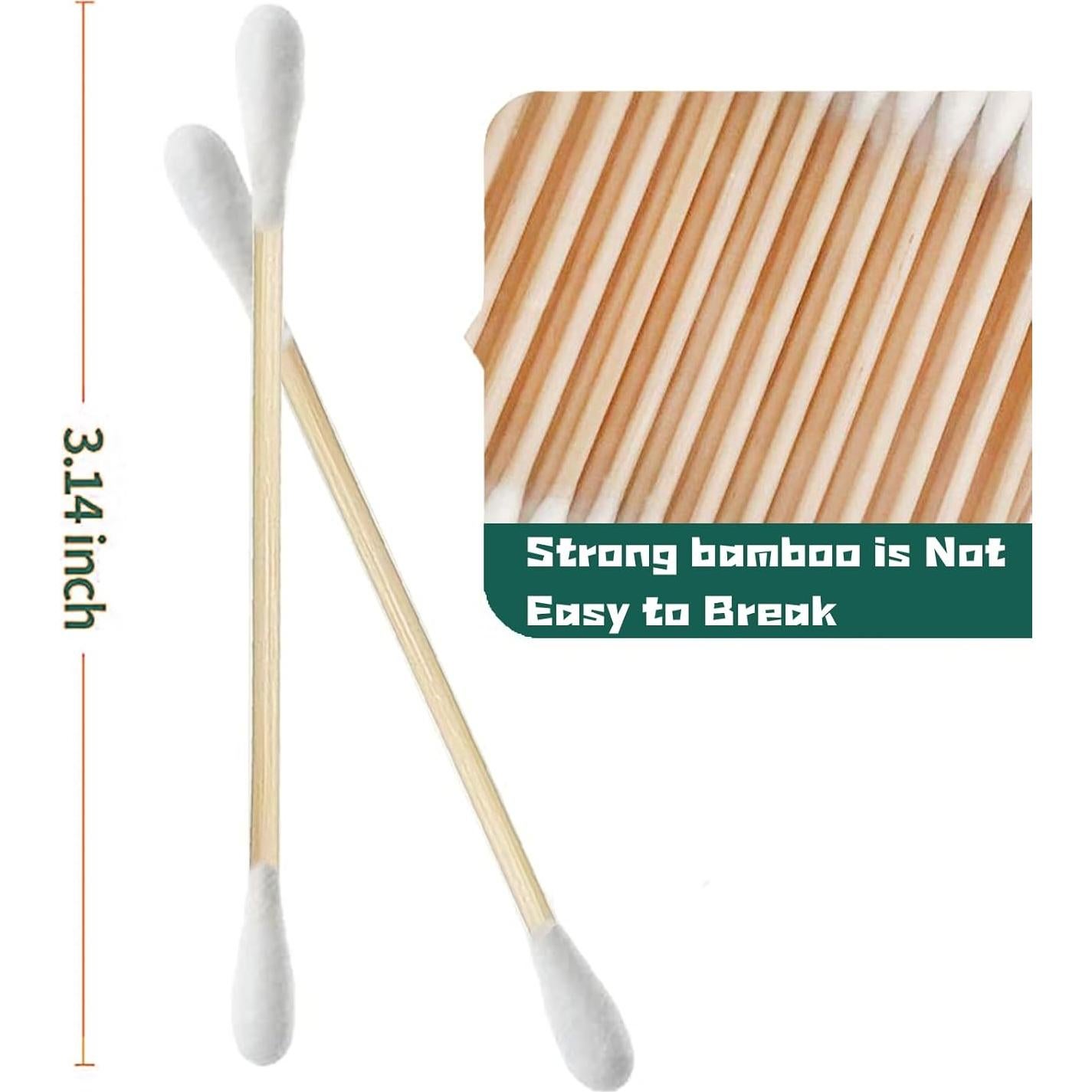 Bastoncillos de Algodón de Bambú SUIZWMOU 1000 Piezas