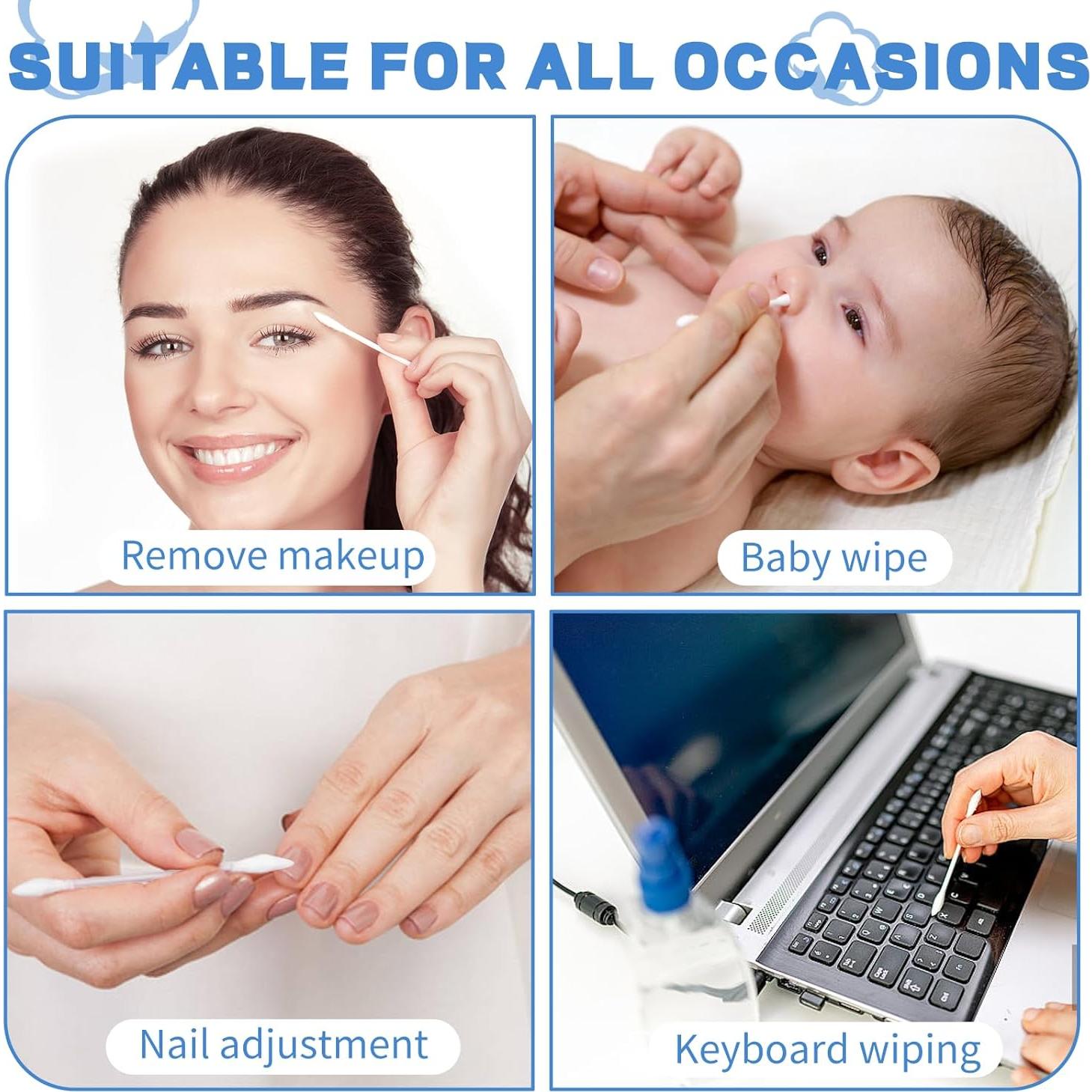 Hisopos de Algodón Doble Punta BODFPPC - 800 Piezas