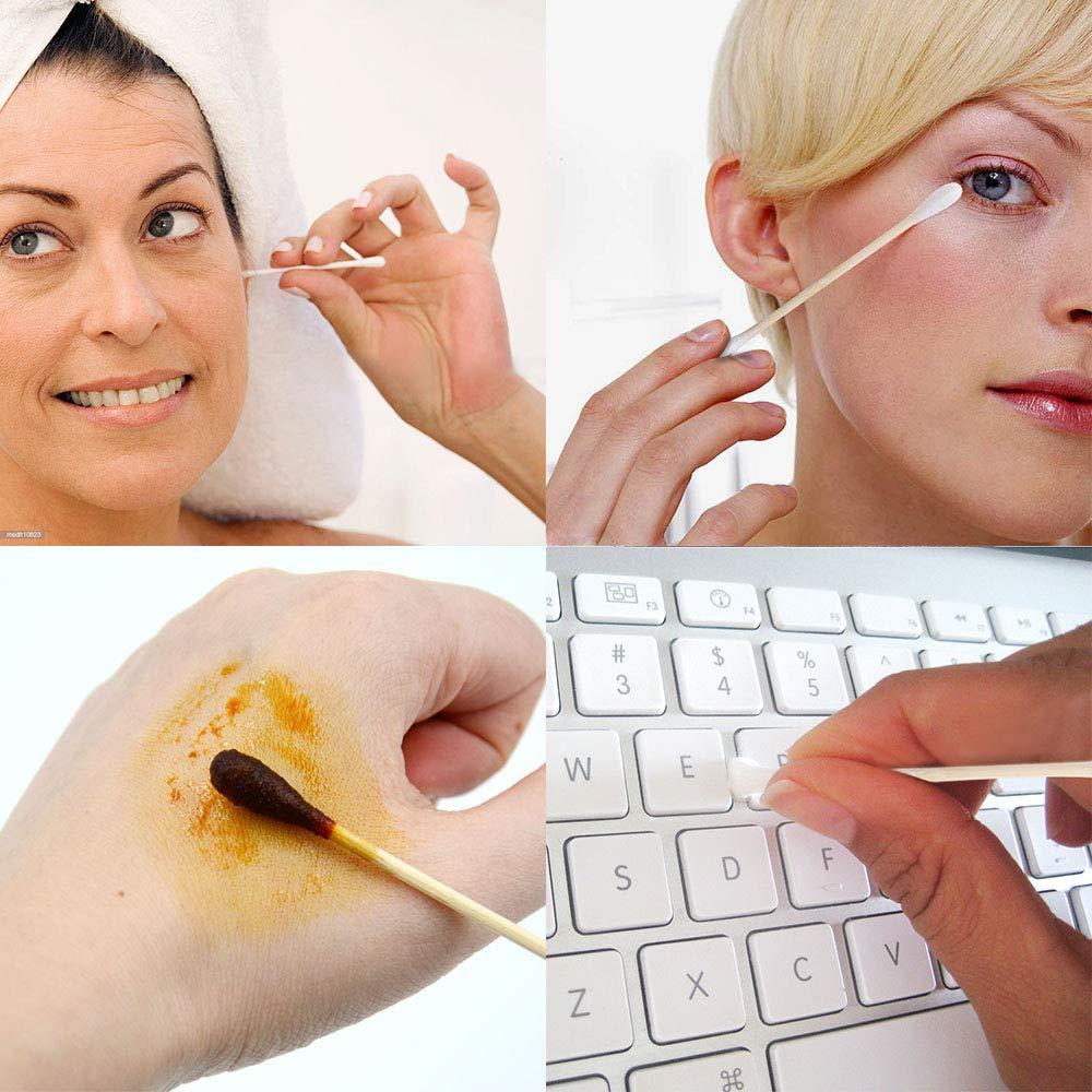 Hisopos de Algodón de Bambú Coralov 1000PCS Biodegradables