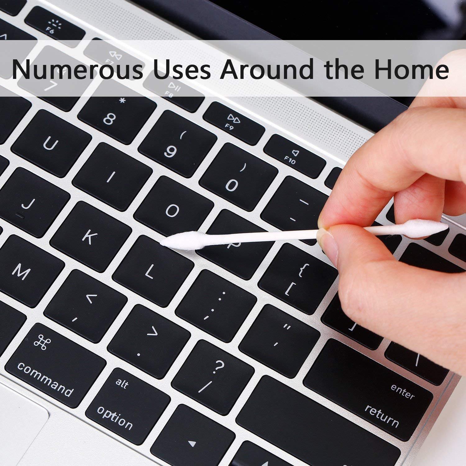 Bastoncillos de Algodón Orgánico Rayhee 800 Piezas Doble Punta