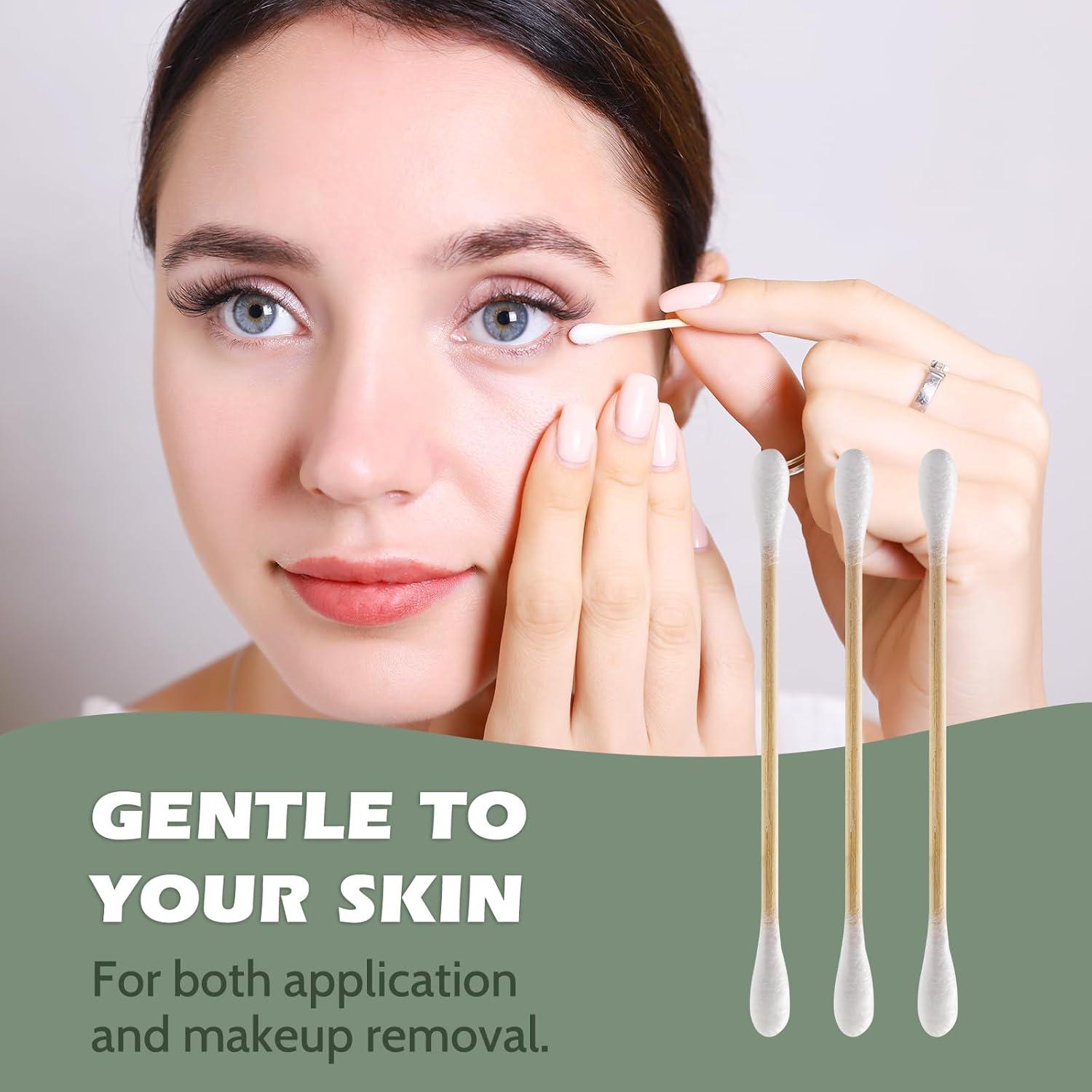 Hisopos de Algodón de Bambú Isshah - 2000 Unidades Eco Amigables