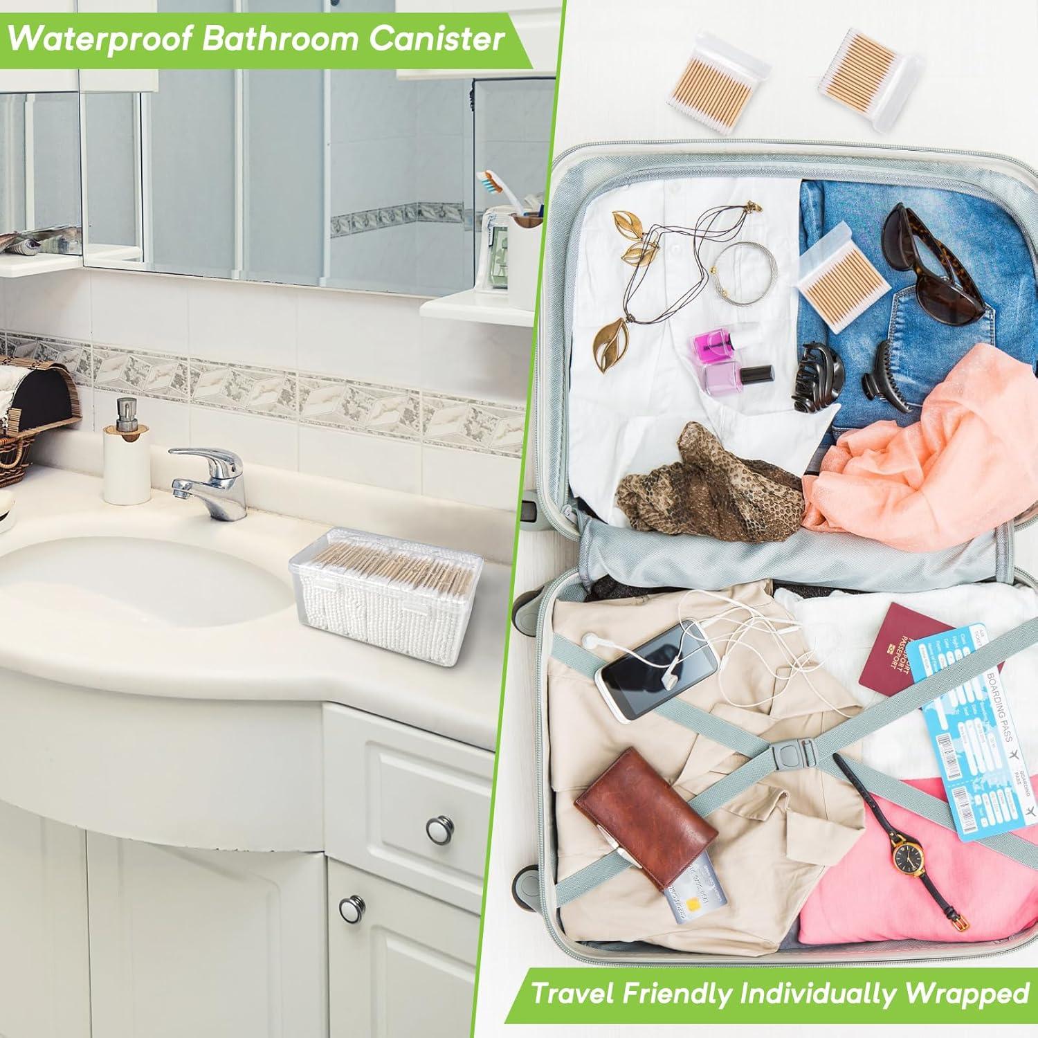 Bastones de Algodón Orgánico EYXFormula 1000 Piezas Doble Punta