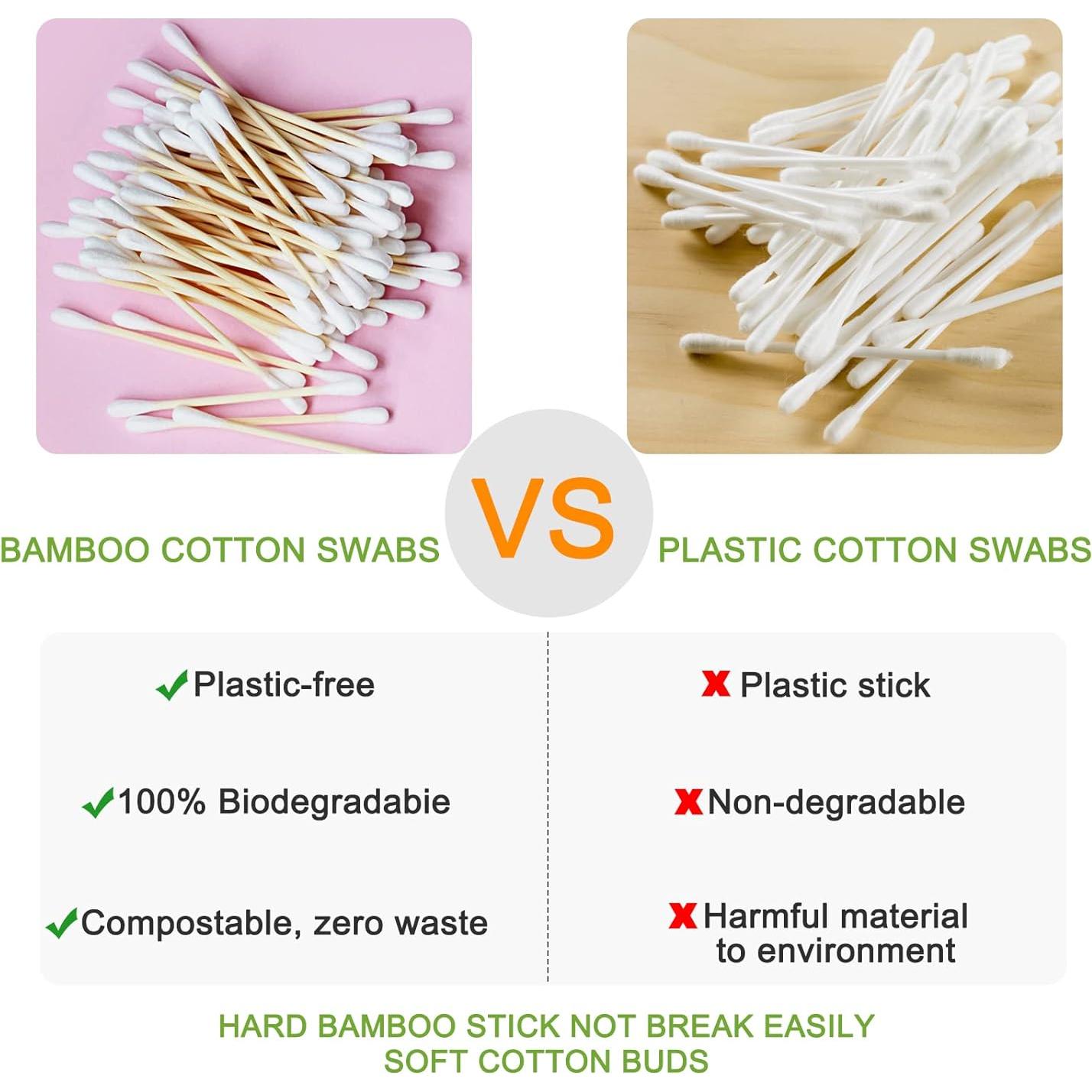 Bastones de Algodón Orgánico EYXFormula 1000 Piezas Doble Punta