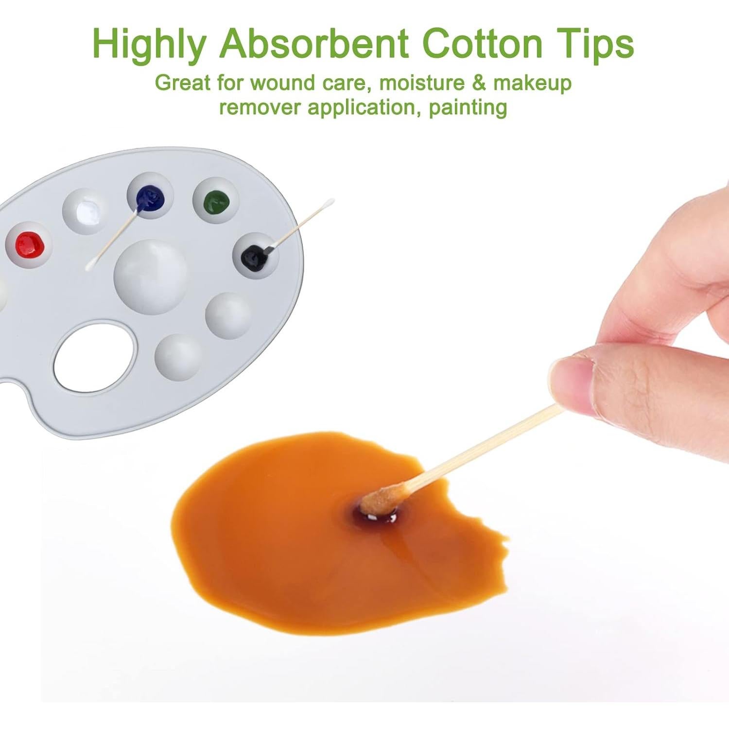 Bastones de Algodón Orgánico EYXFormula 1000 Piezas Doble Punta