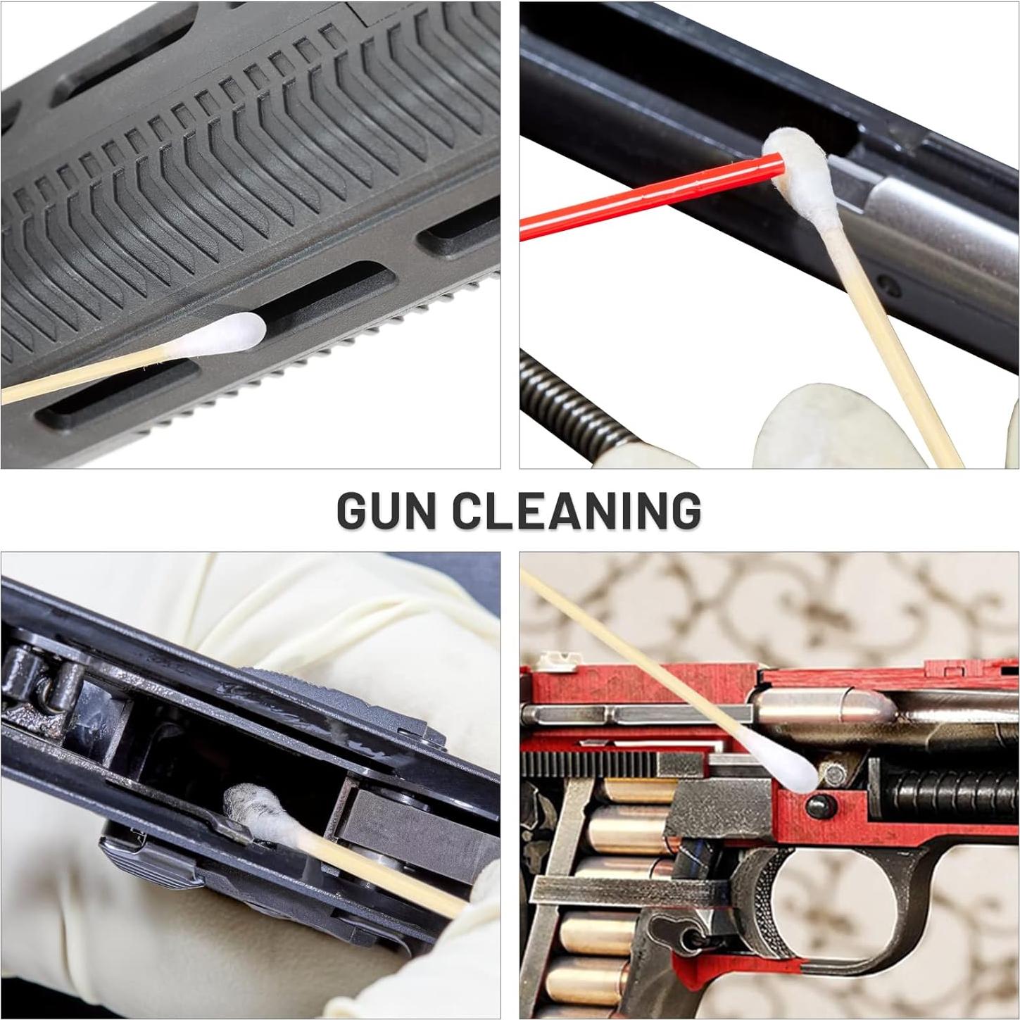 500 Bastones de Algodón ElELing 15.24 cm en Caja Almacenamiento