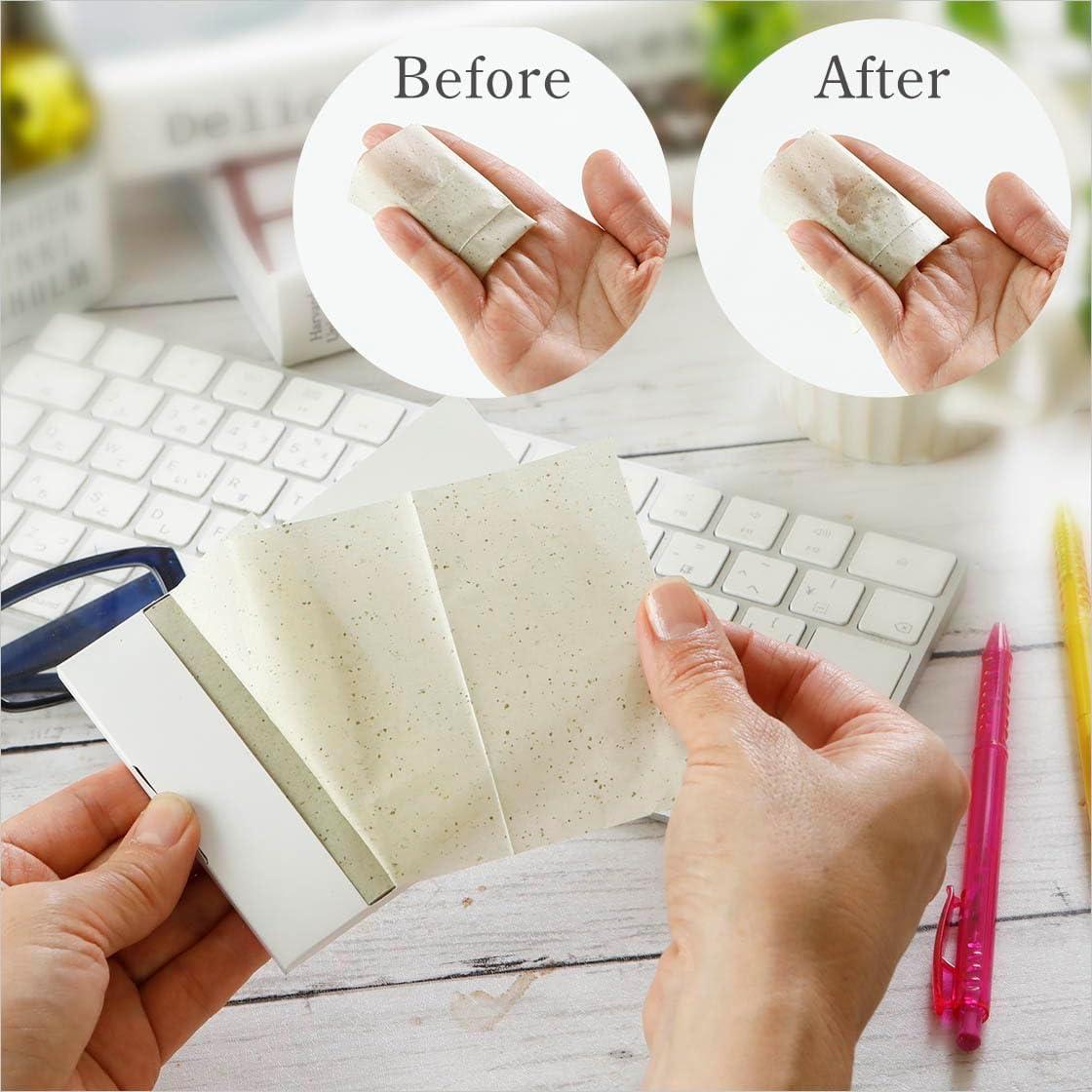 Papel Absorbente de Aceite Té Verde Premium 100 Hojas