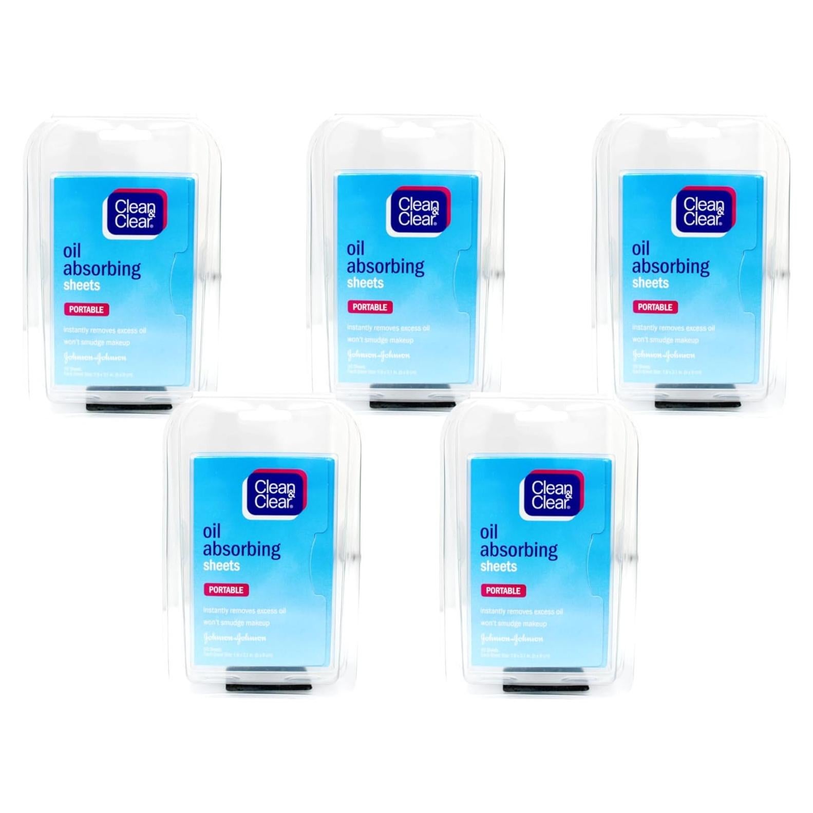 Hojas Absorbentes de Aceite Clean & Clear - 250 Unidades