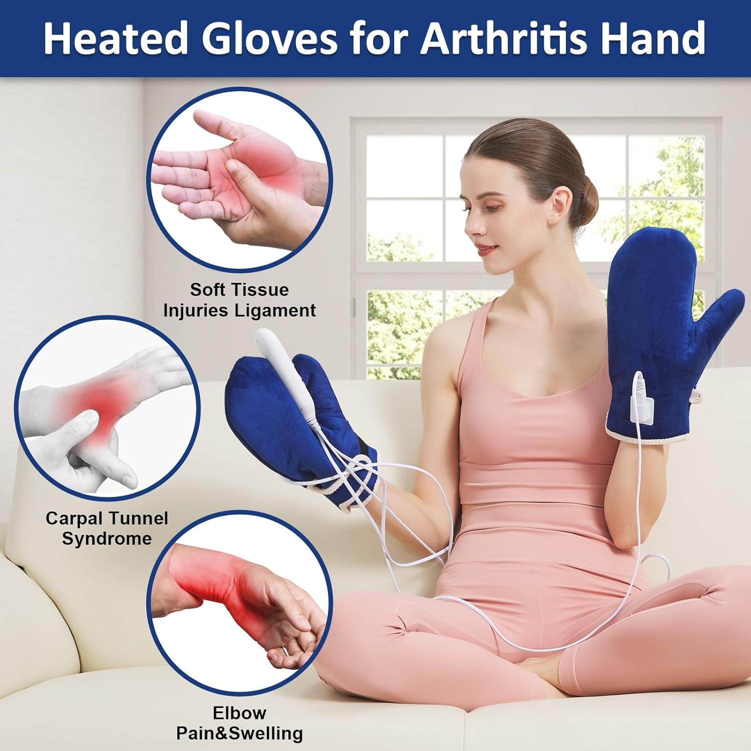 Guantes Calentados AOKESTE para Alivio de Artritis 31.75x13.97cm