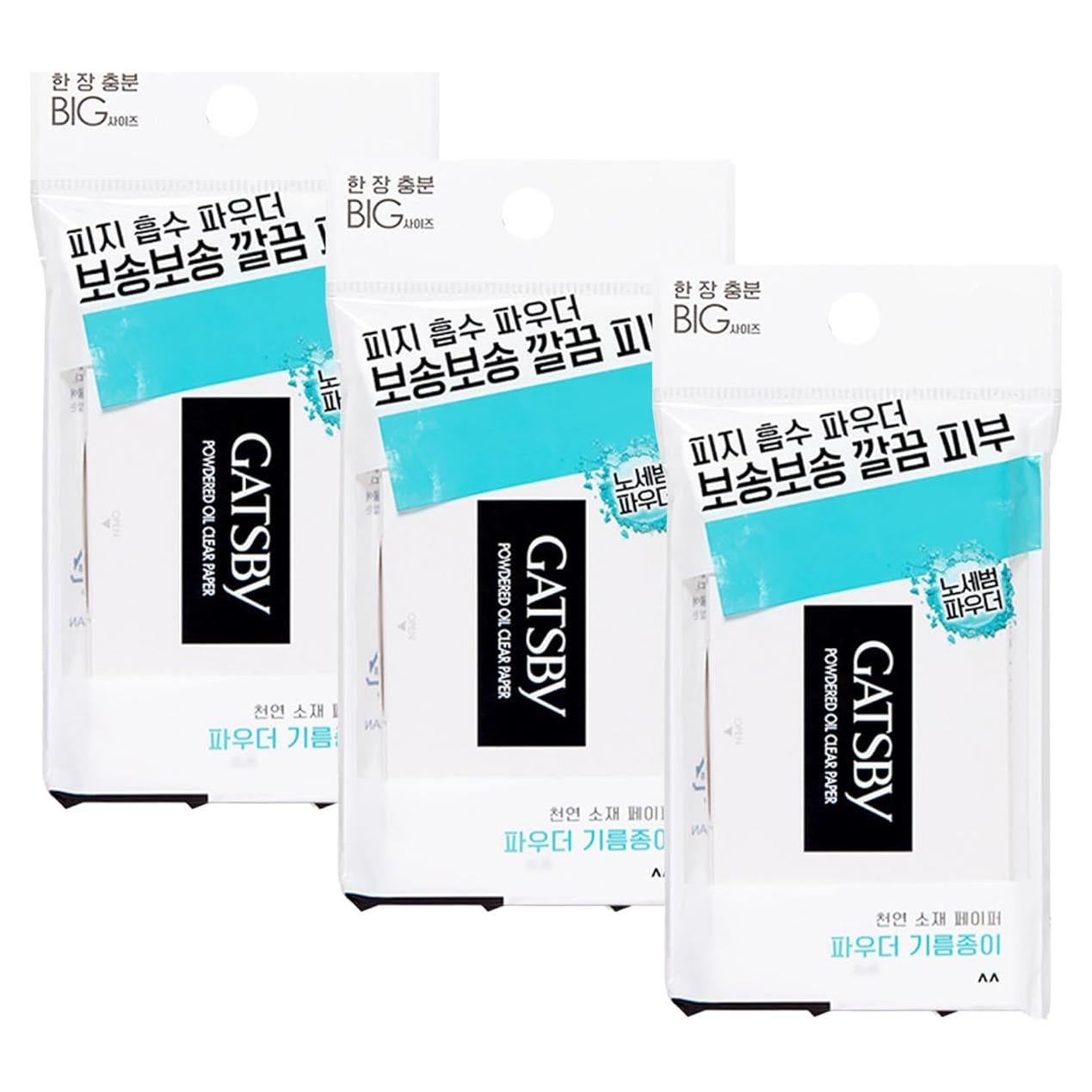 Papel Absorbente de Aceite GATSBY 70 Hojas para Piel Grasa