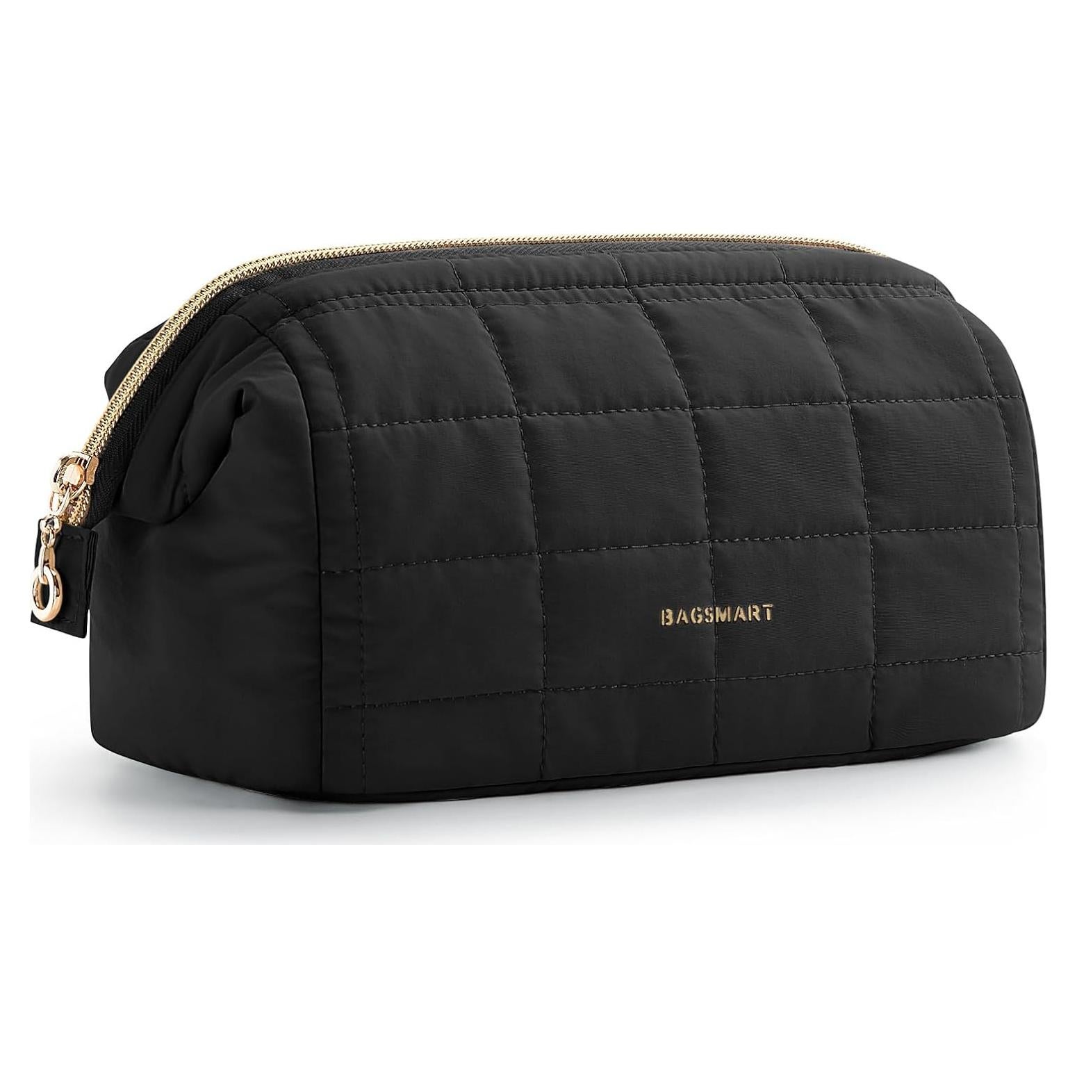 Bolsa de Maquillaje Acolchada BAGSMART Negra 23x11x15 cm