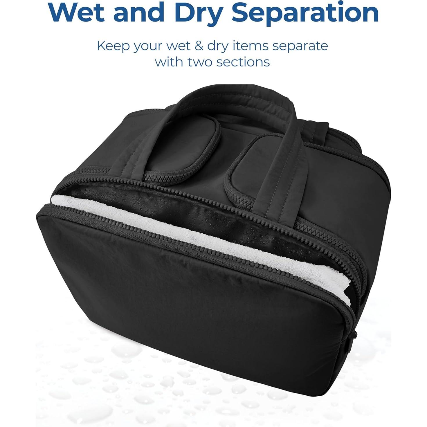 Bolsa de Aseo de Viaje BAGSMART Negra 30x18.5x22 cm