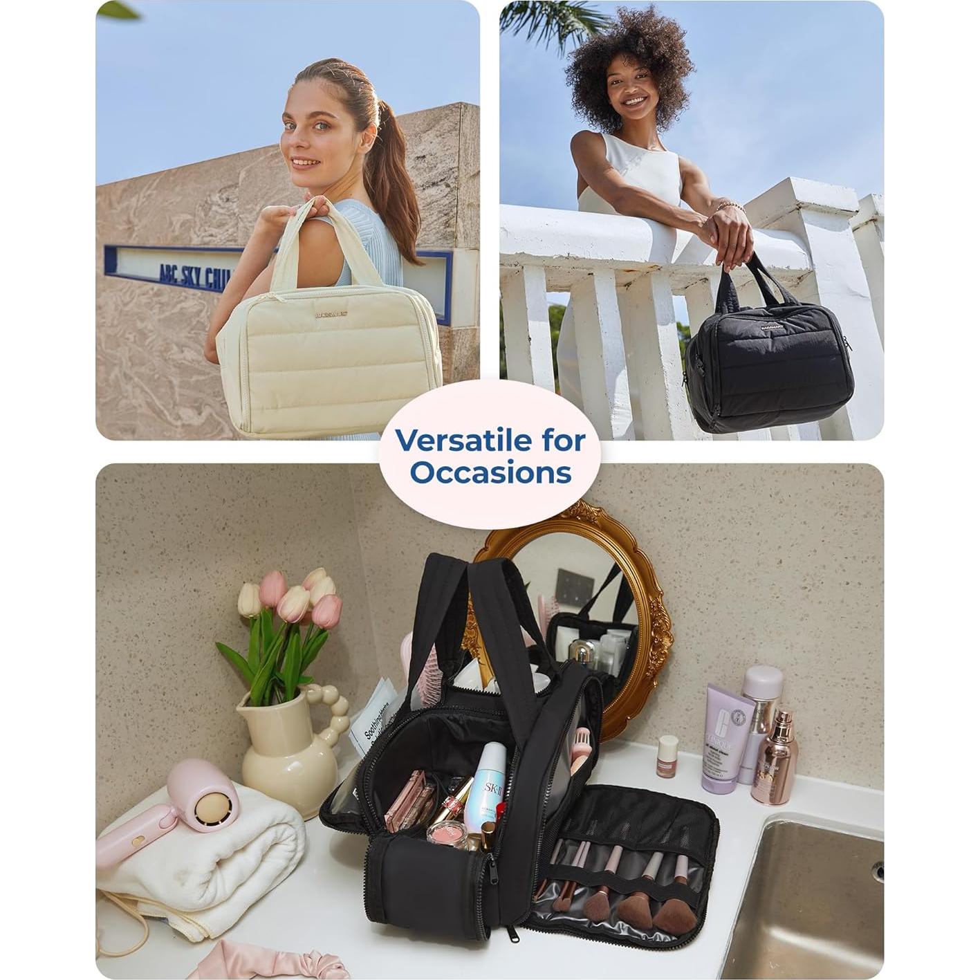 Bolsa de Aseo de Viaje BAGSMART Negra 30x18.5x22 cm