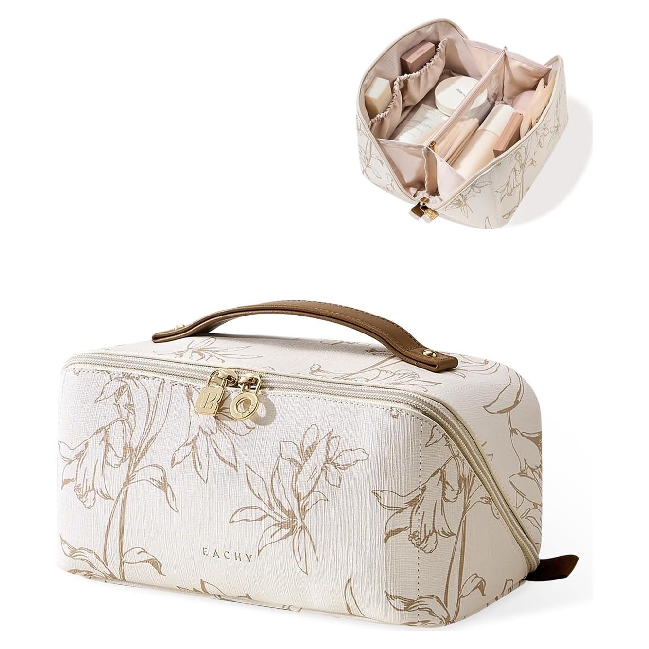 Bolsa de Maquillaje EACHY Beige Mediana Impermeable 23.6x10.4x10.9cm