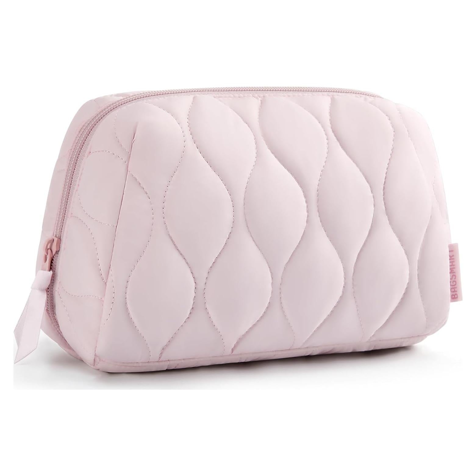 Bolsa de Maquillaje Acolchada BAGSMART Rosa 23x10.2x15 cm