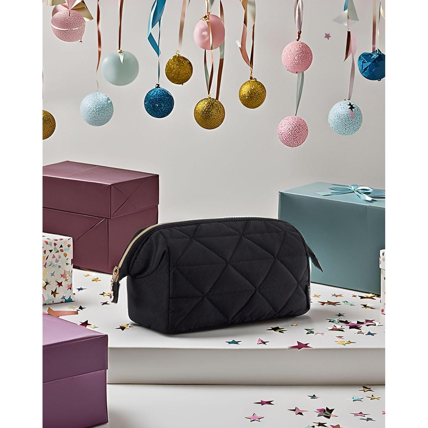 Bolsa de Maquillaje de Viaje BAGSMART Negra 27.7x14.9 cm