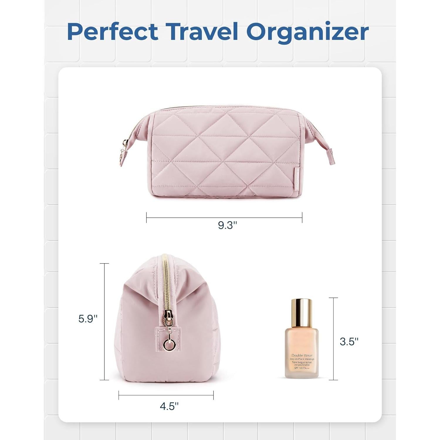 Bolsa de Maquillaje de Viaje BAGSMART Negra 27.7x14.9 cm