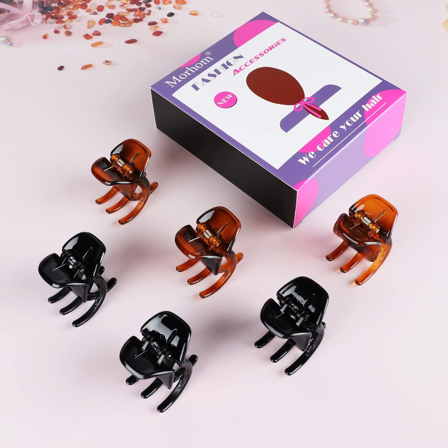 Clips de Garra para Cabello Morhom 3.5 cm Antideslizantes - 6 Piezas