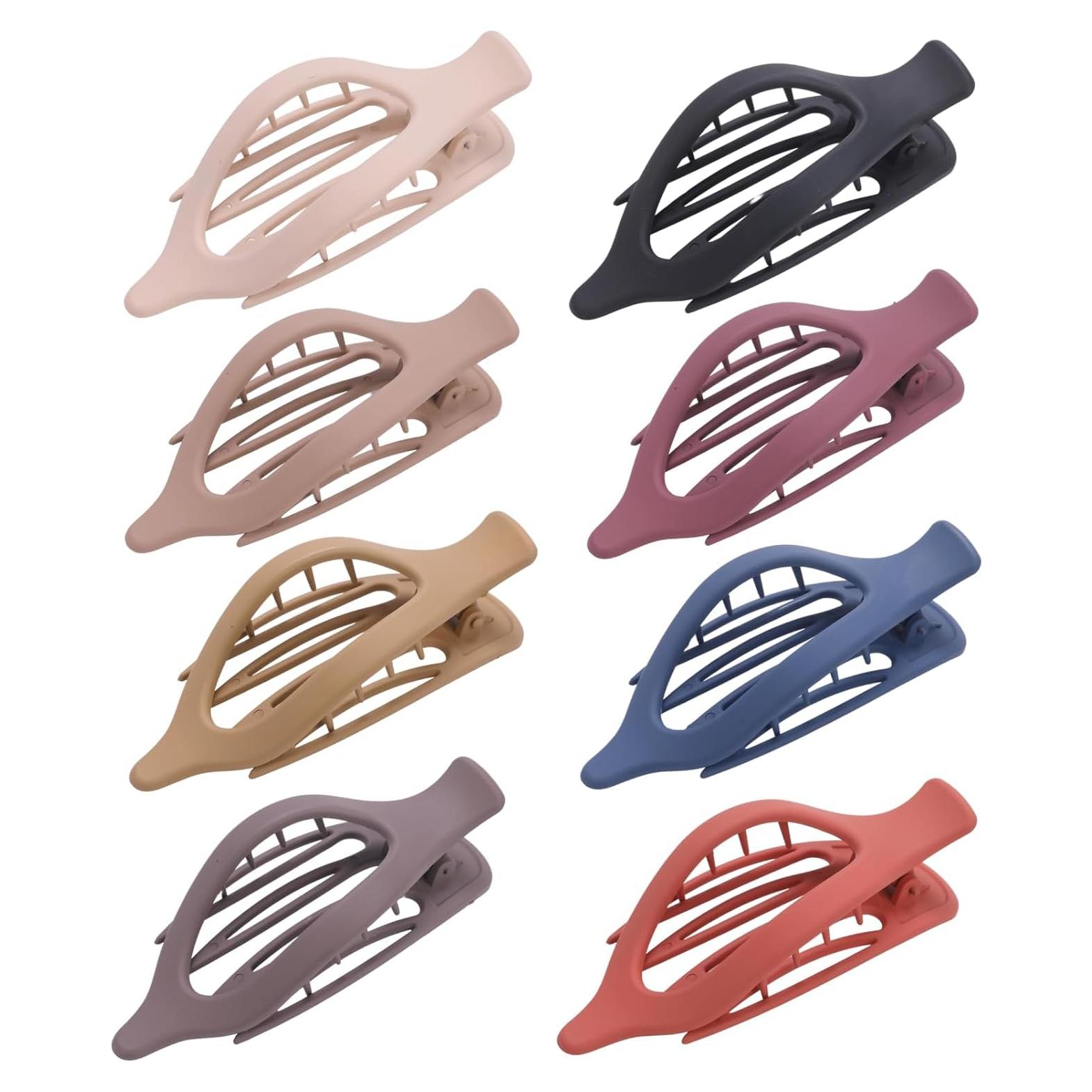 Paquete de 8 Clips de Pelo Franceses Planos CENTSTAR - Antideslizantes