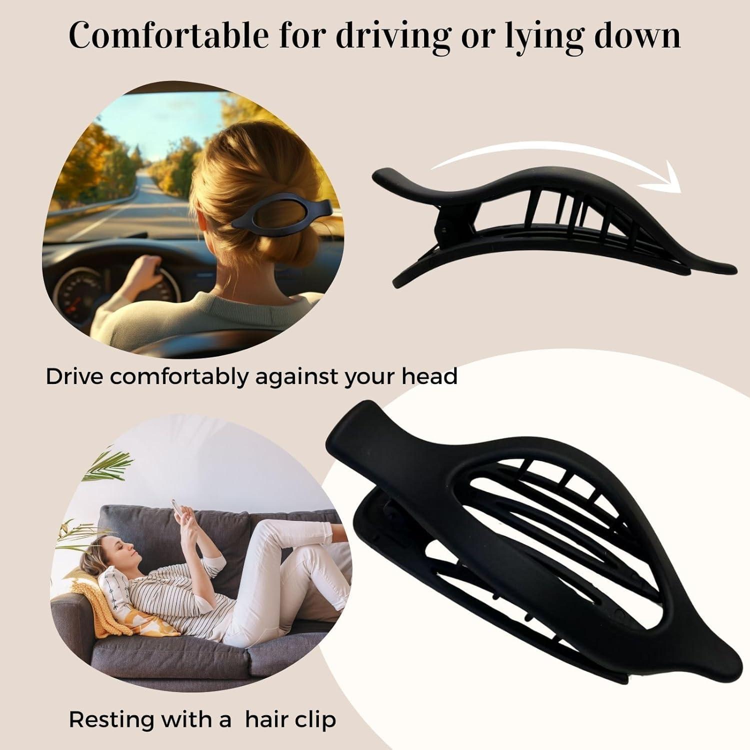 Paquete de 8 Clips de Pelo Franceses Planos CENTSTAR - Antideslizantes