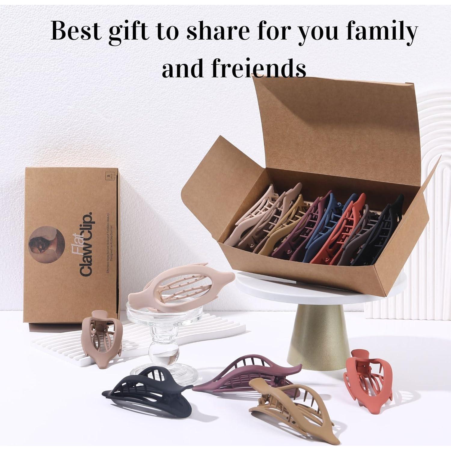 Paquete de 8 Clips de Pelo Franceses Planos CENTSTAR - Antideslizantes