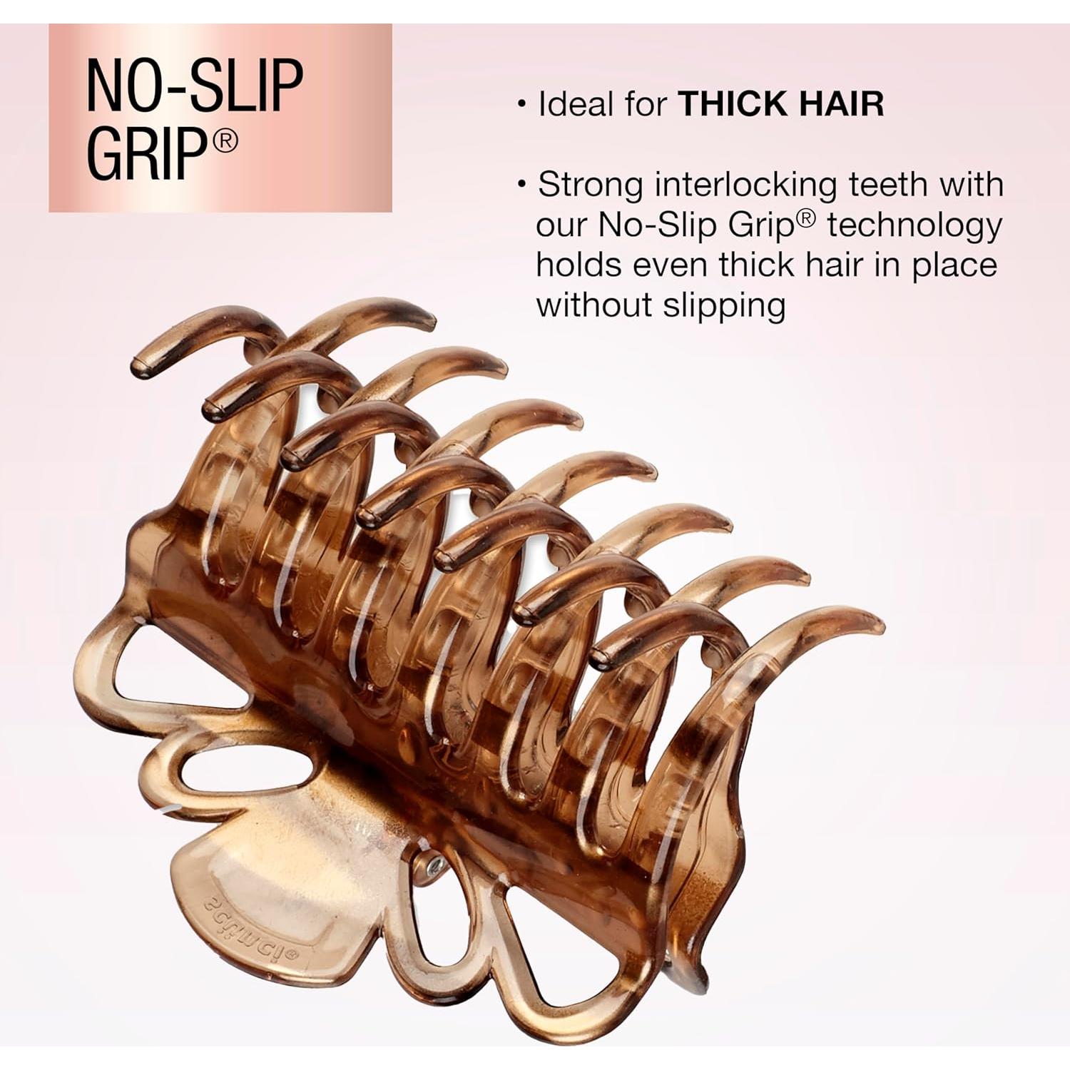 Scunci by Conair claw clips for thick hair - hair accessories for women- claw clip - Tortoise- 1 Count