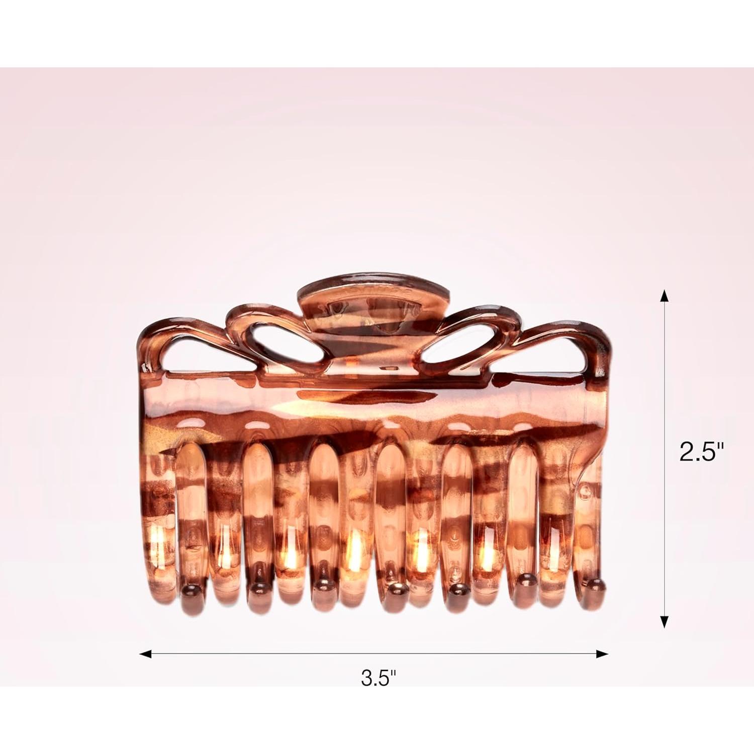 Scunci by Conair claw clips for thick hair - hair accessories for women- claw clip - Tortoise- 1 Count