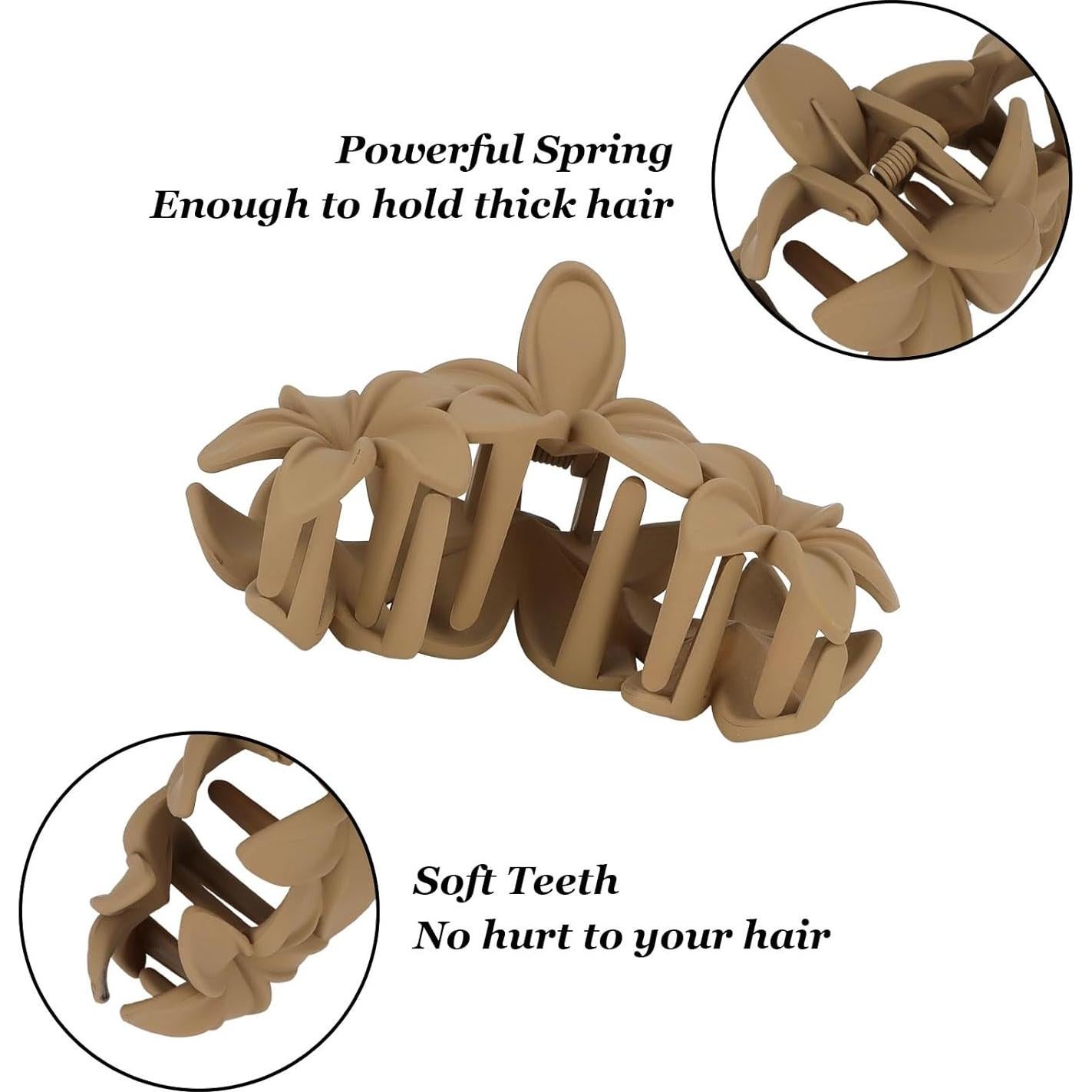 Clips para el Cabello ANBALA 4 Piezas Flor Hawaiana Antideslizantes